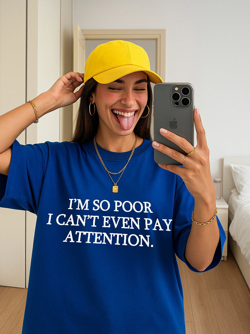 "So Poor" Oversized Tee - Prime Fitz