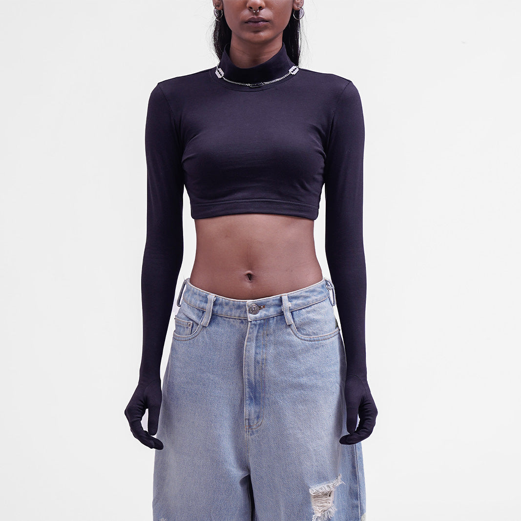 Second Skin Crop Top 2.0 (Black)