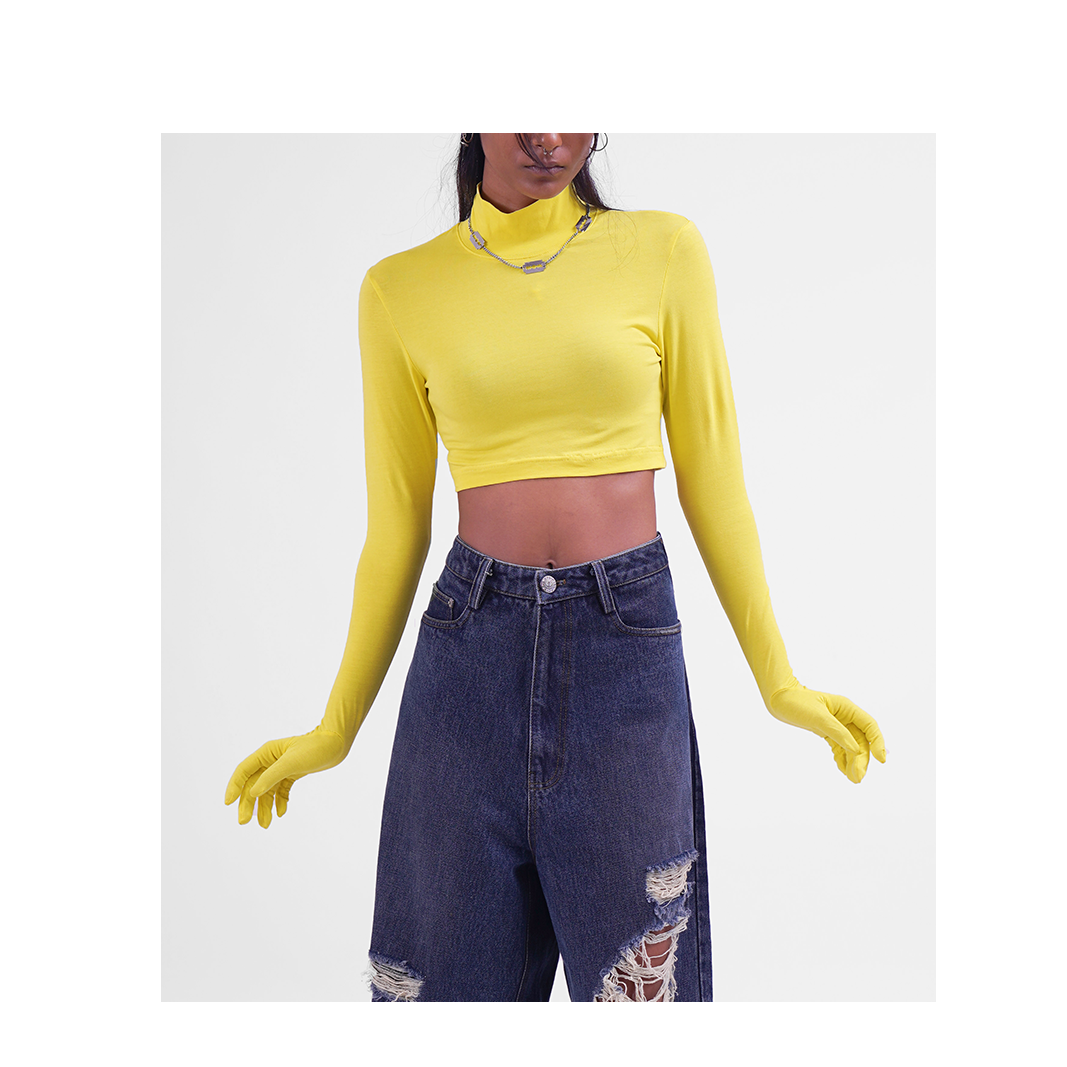 Second Skin Crop Top 2.0 (Yellow)
