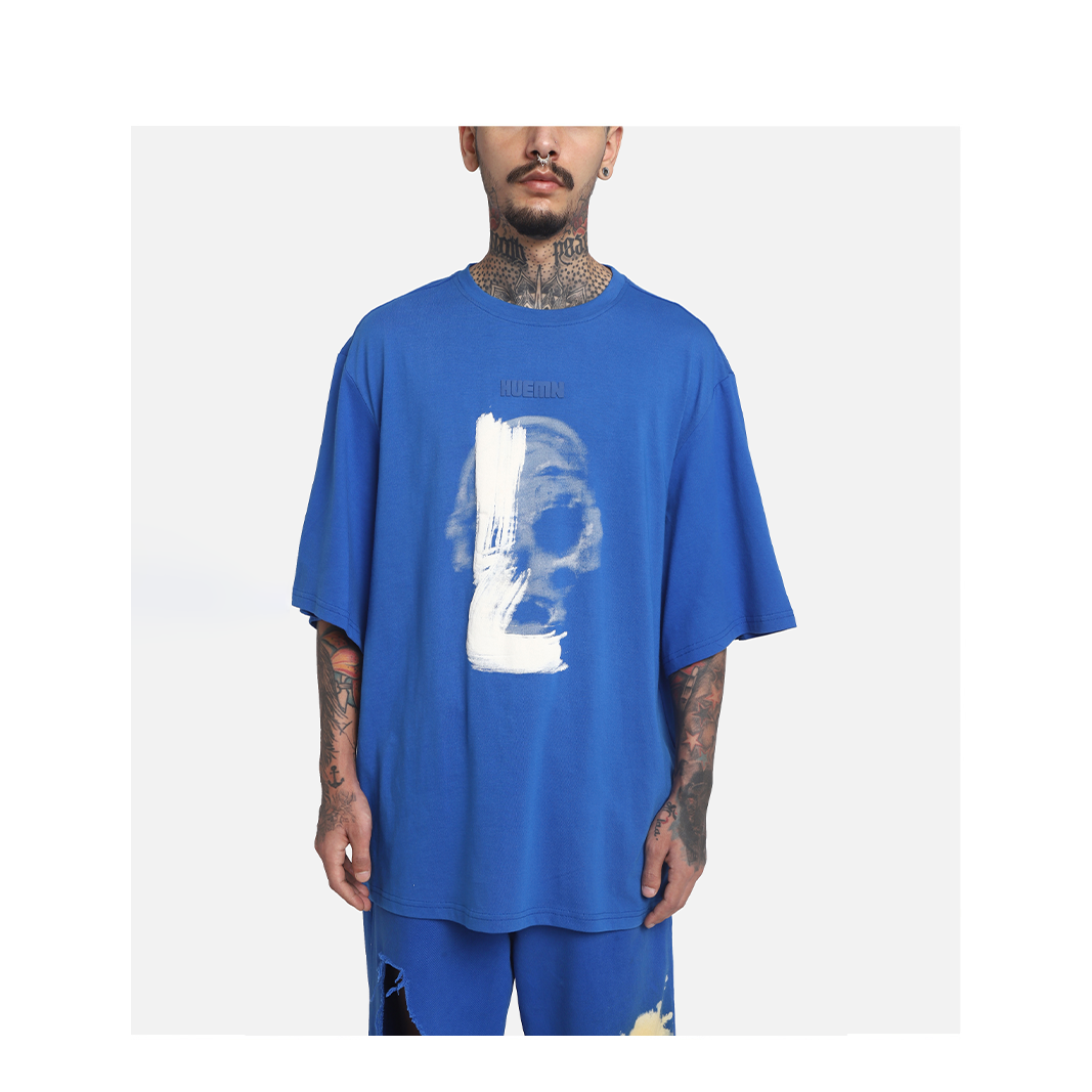 The HUEMN Skull T-shirt (Blue) : Edition 2