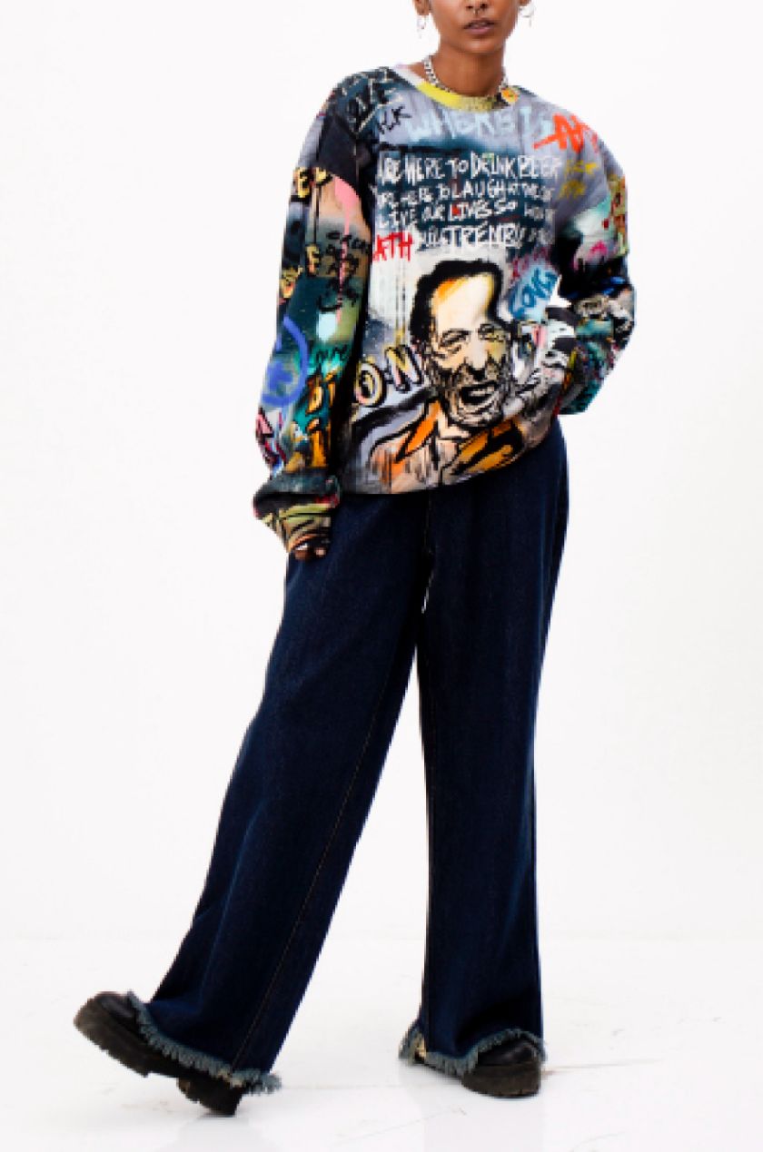 'Huemn City' Graffiti Sweatshirt