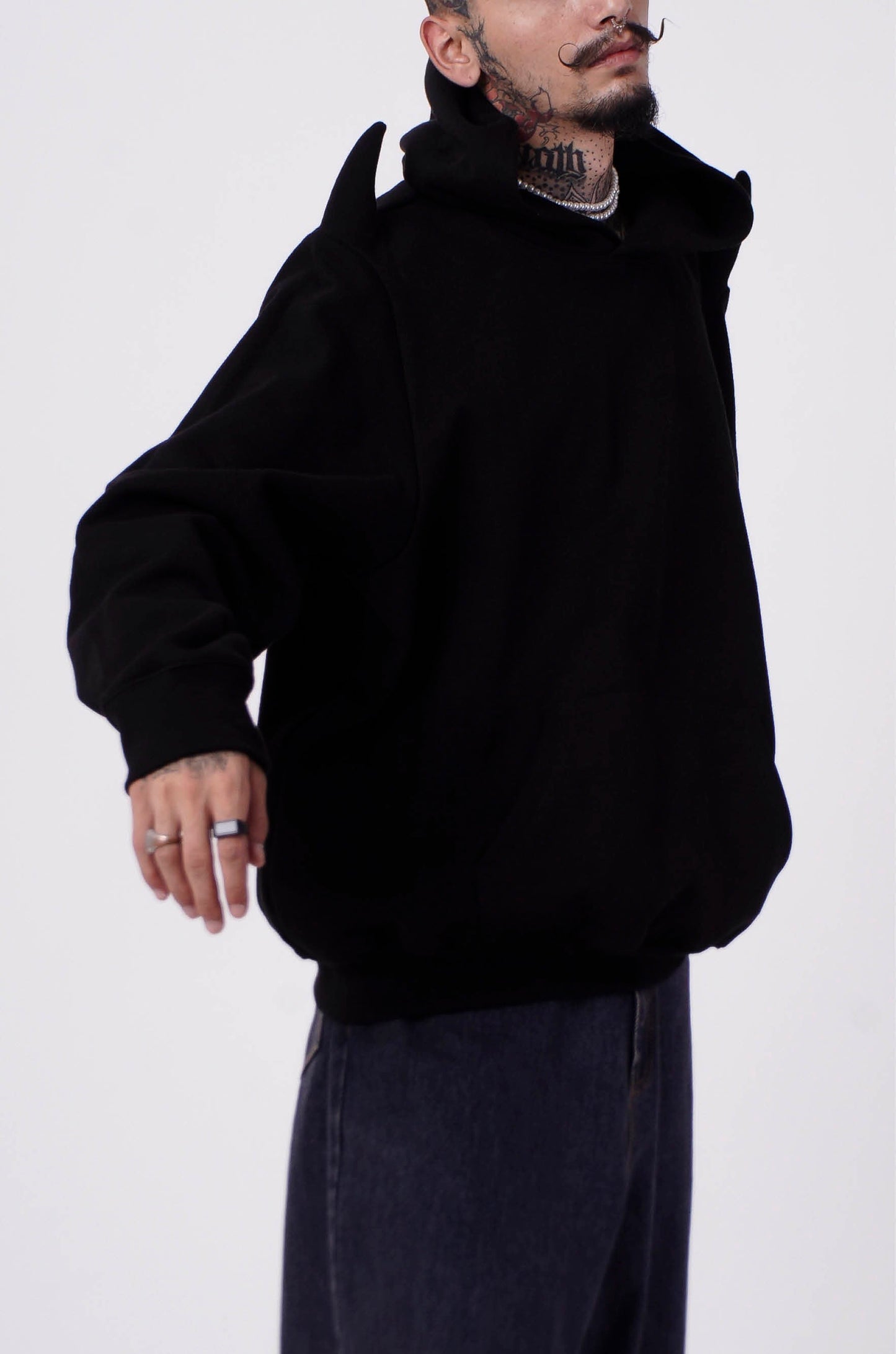 The Devil Wears Huemn Hoodie (Black)