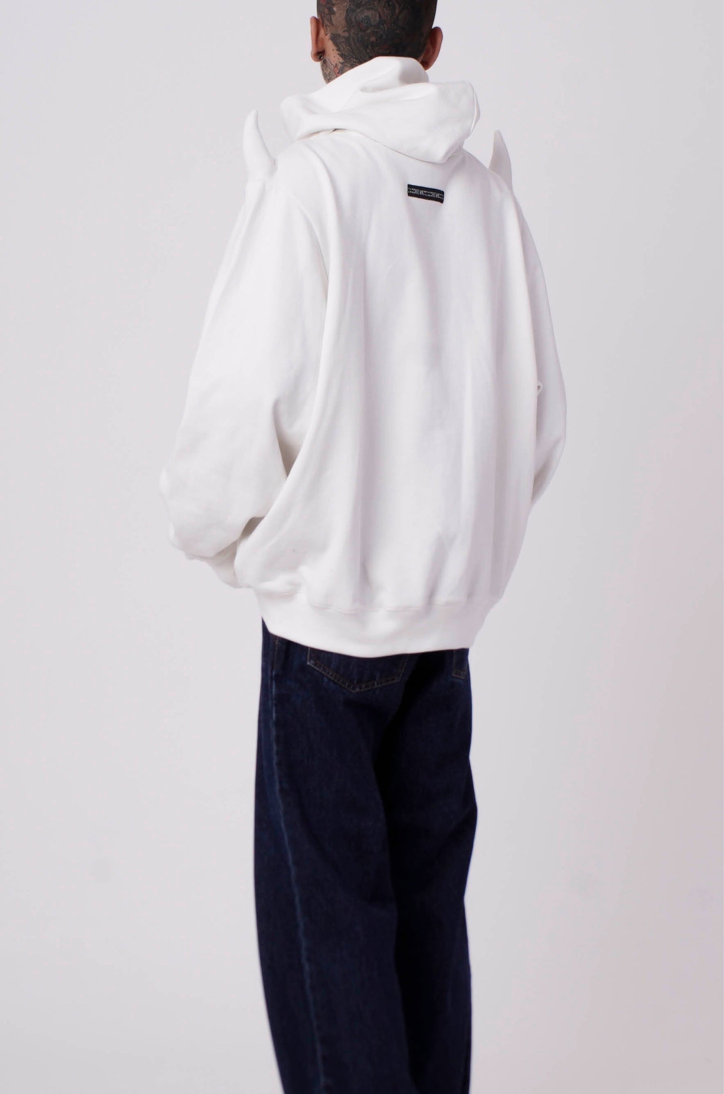 The Devil Wears Huemn Hoodie (White)