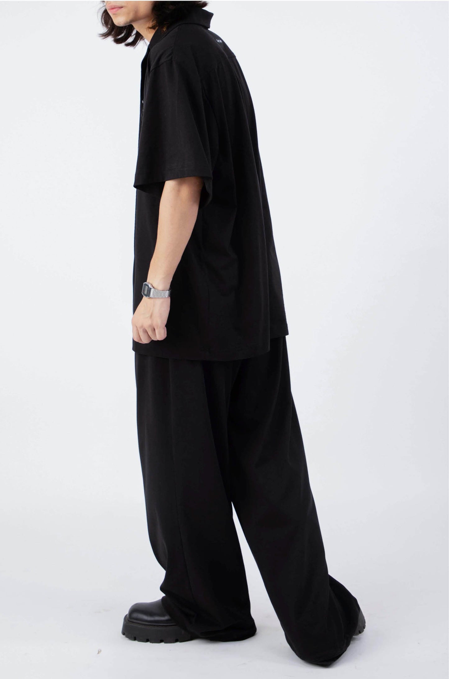 Huemn Gorilla Insignia Oversized Bowling Co-Ord Set (Black)