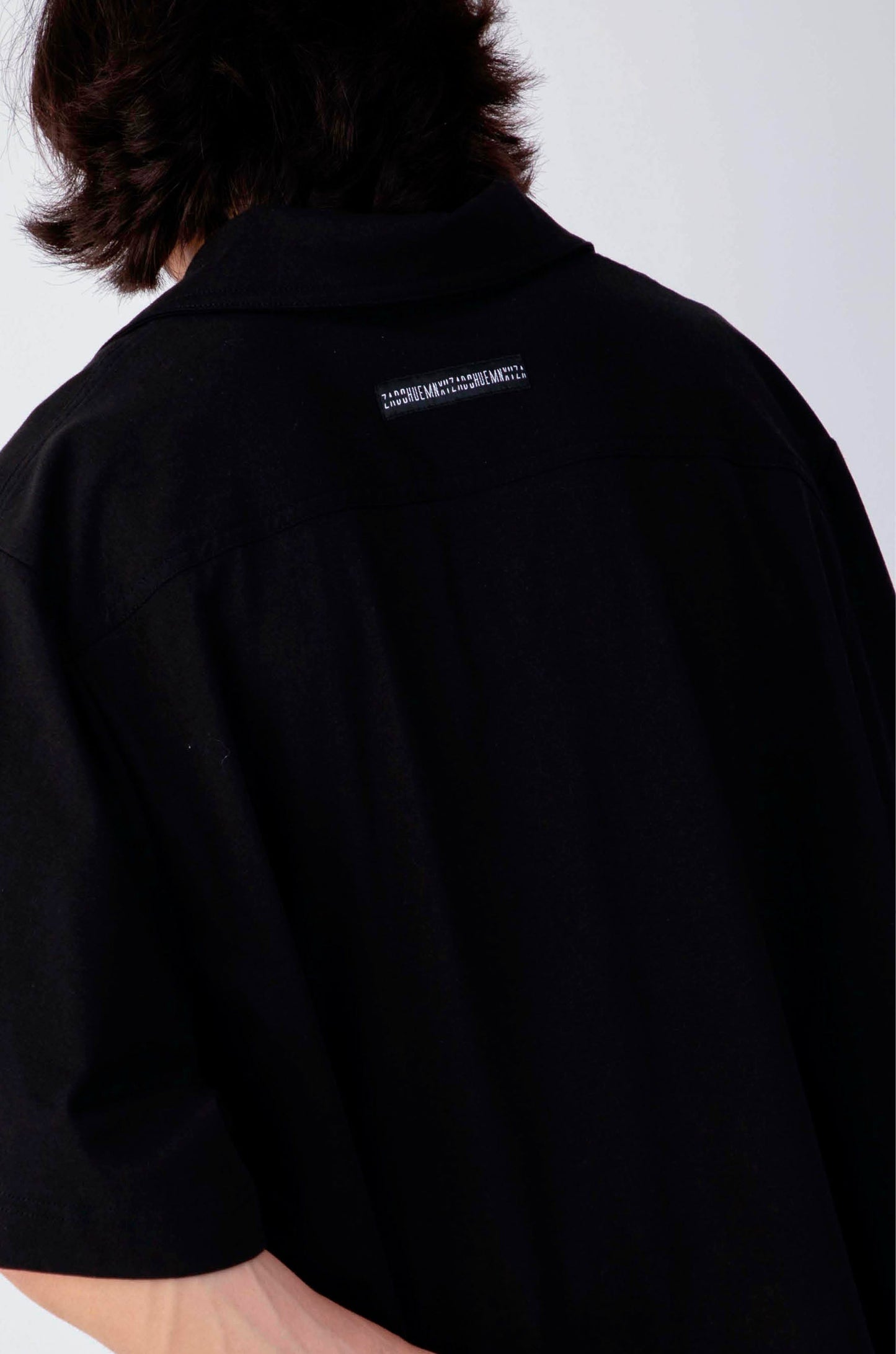 Huemn Gorilla Insignia Oversized Safari Shirt (Black)