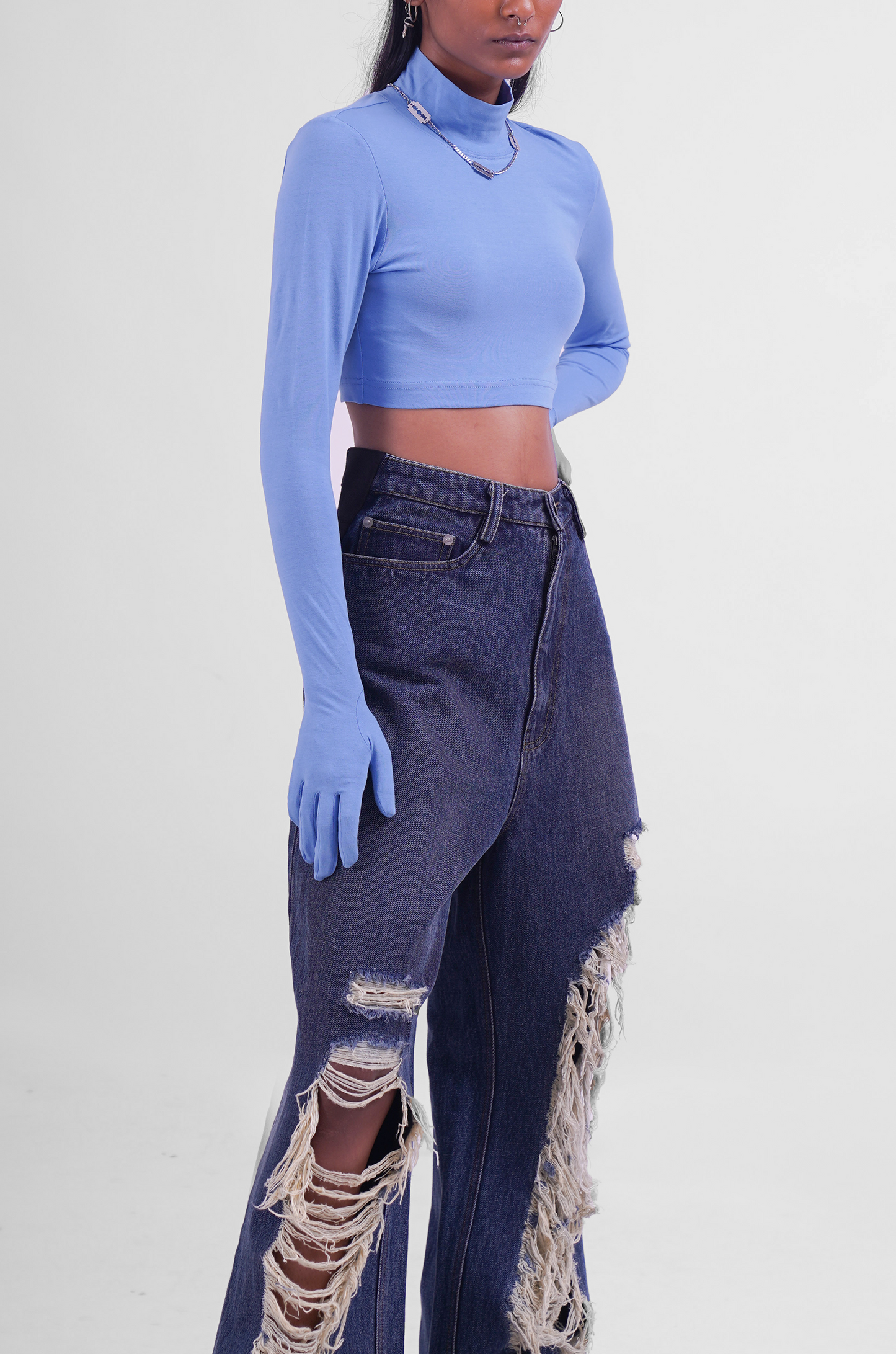 Second Skin Crop Top 2.0 (Powder Blue)