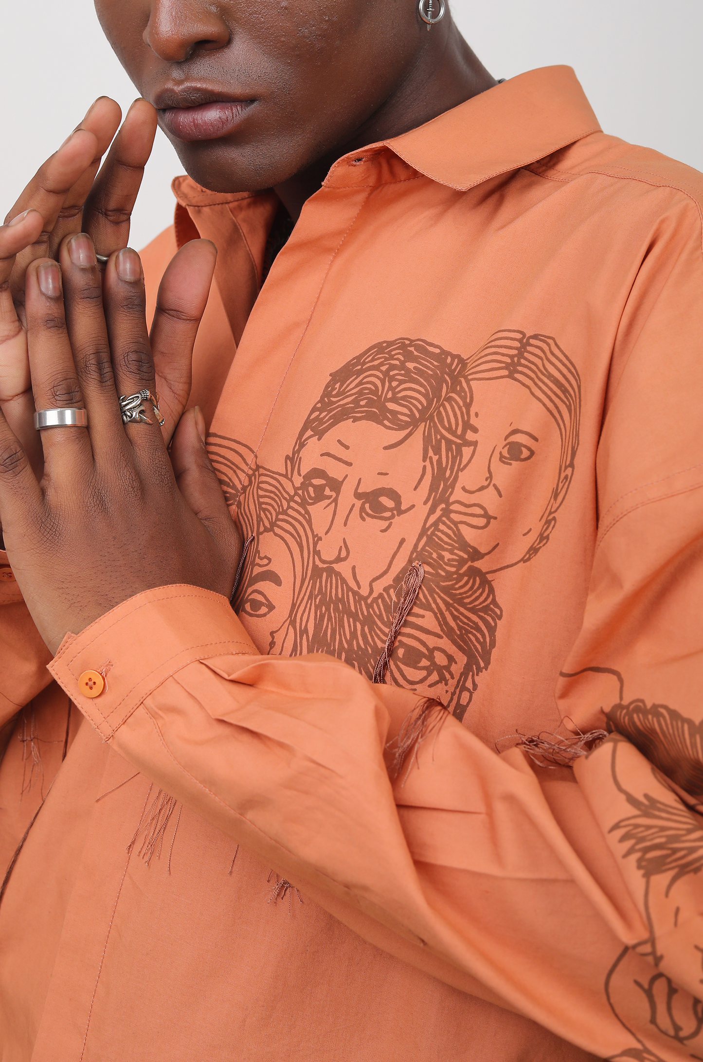 Handcrafted Diversity Stream Shirt (Copper Tan)