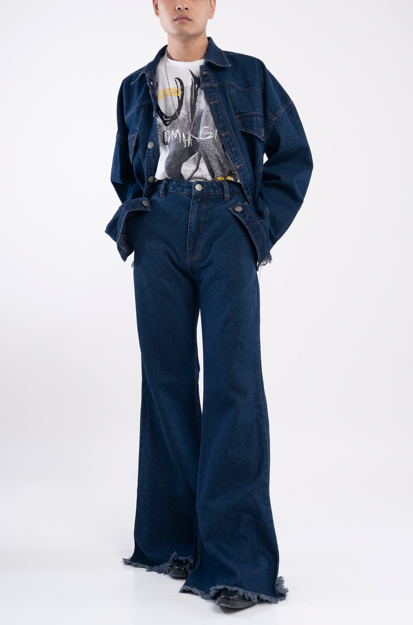 Classic Distressed Denim Jacket