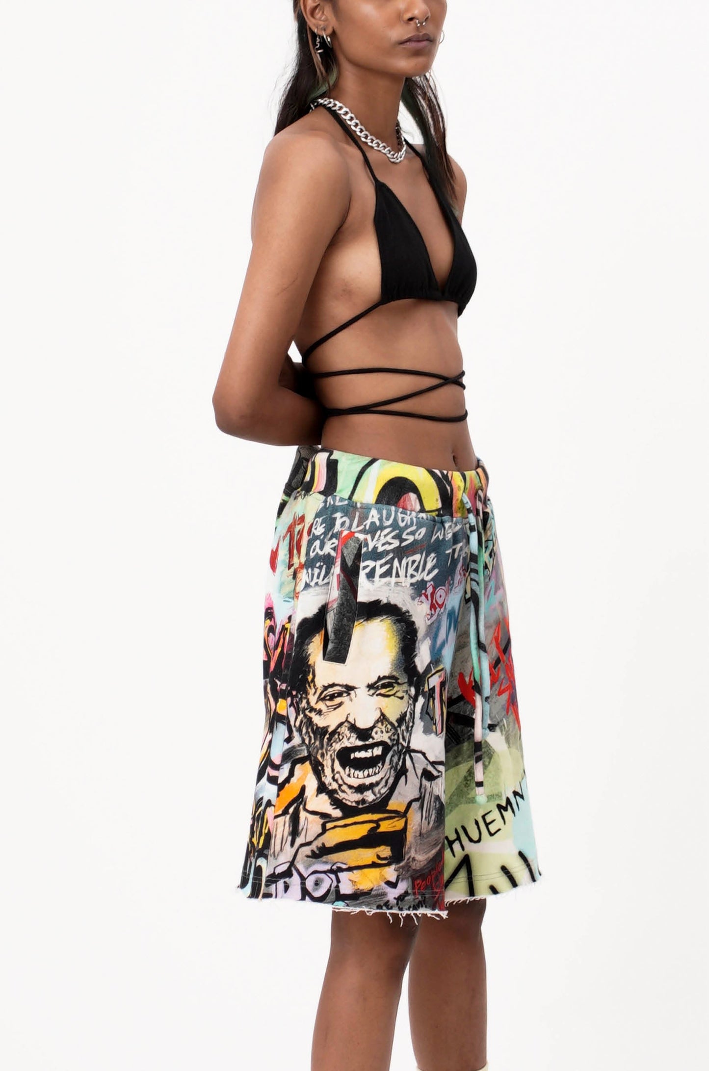 Asymmetric Bralette Top (Black)