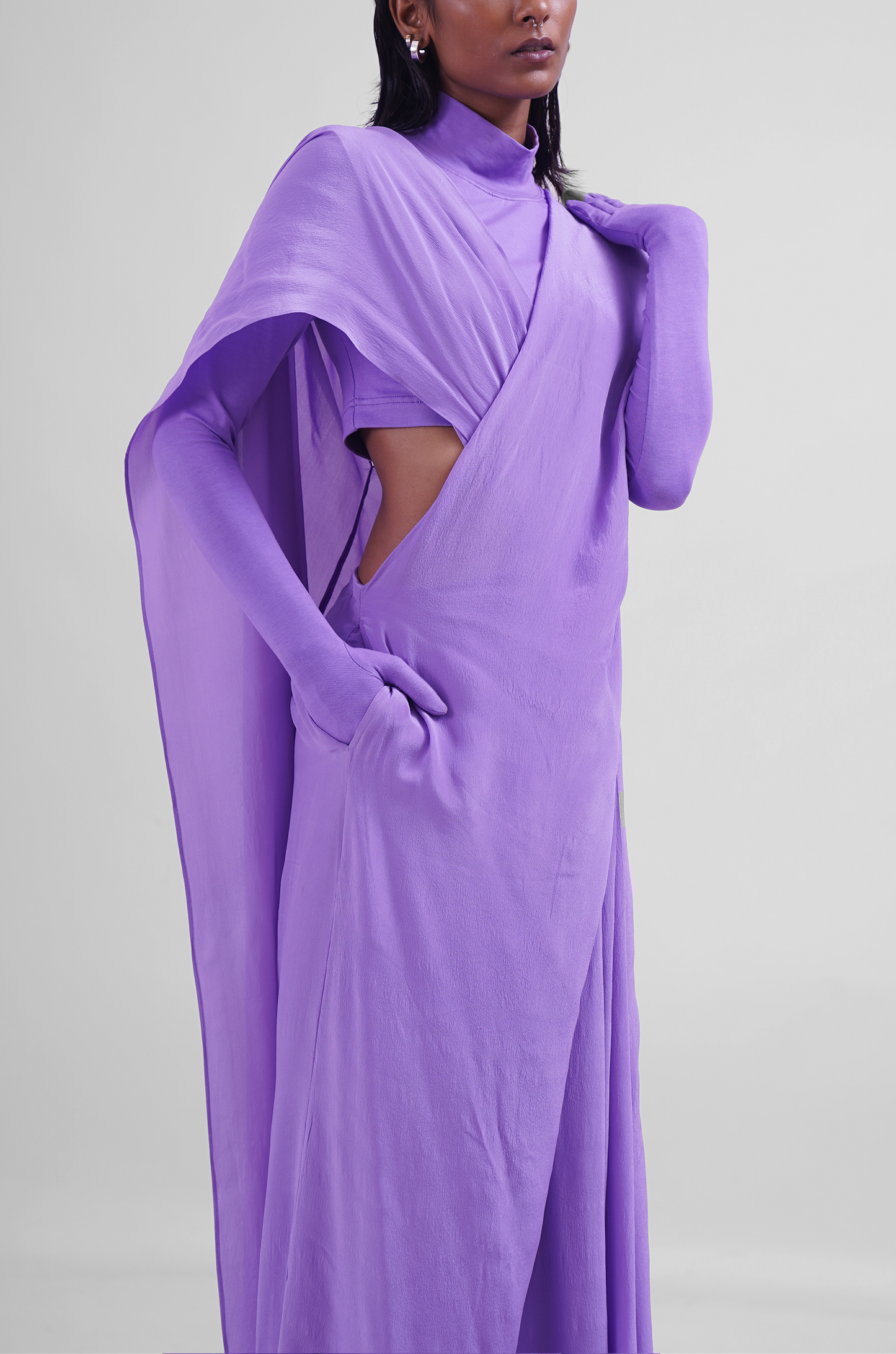 Hybrid Sari-Pants (Lilac)
