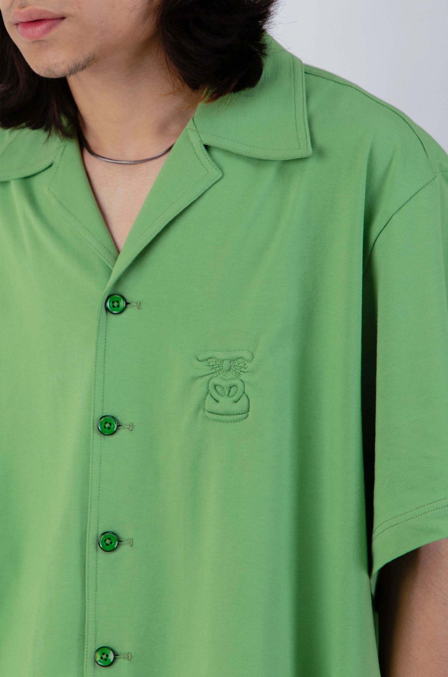 Huemn Gorilla Insignia Oversized Bowling Co-Ord Set (Green)