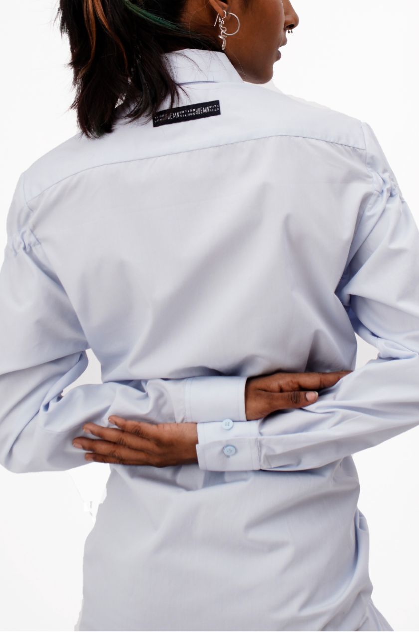 Drawstrings Dress (Powder Blue)