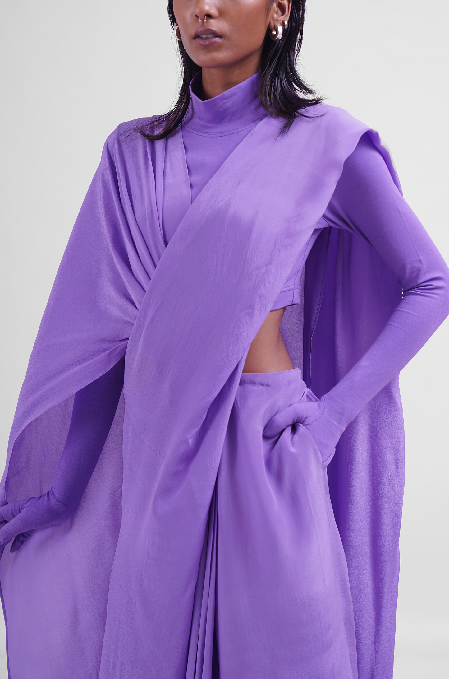 Hybrid Sari-Pants (Lilac)