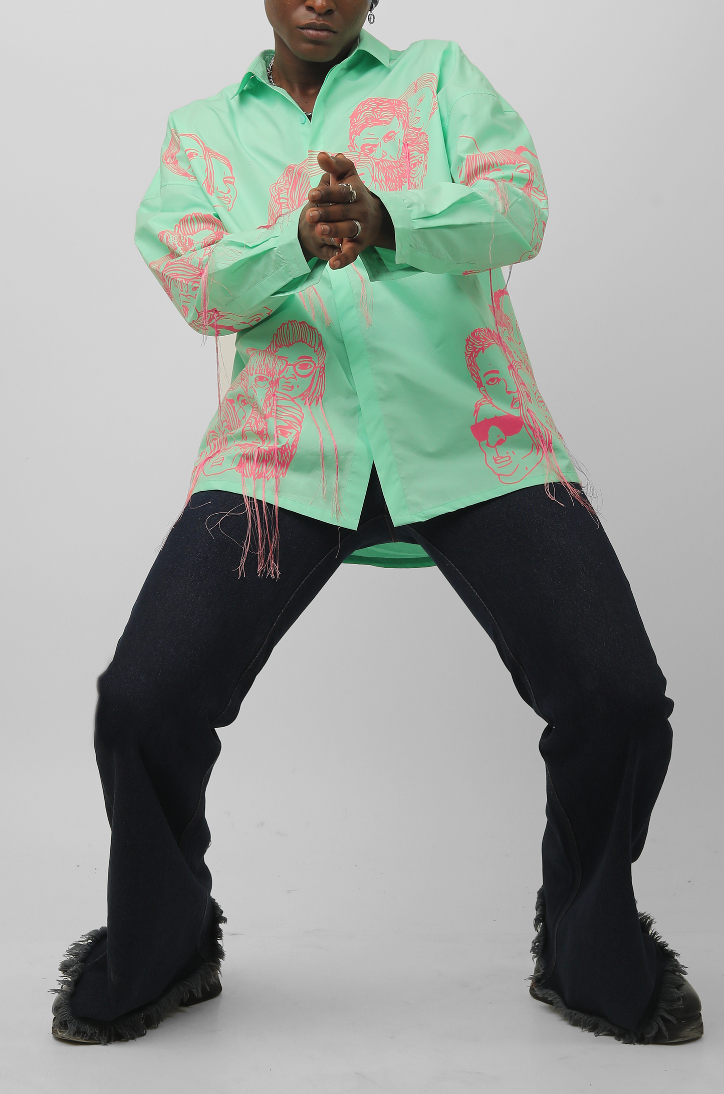 Handcrafted Diversity Stream Shirt (Mint)