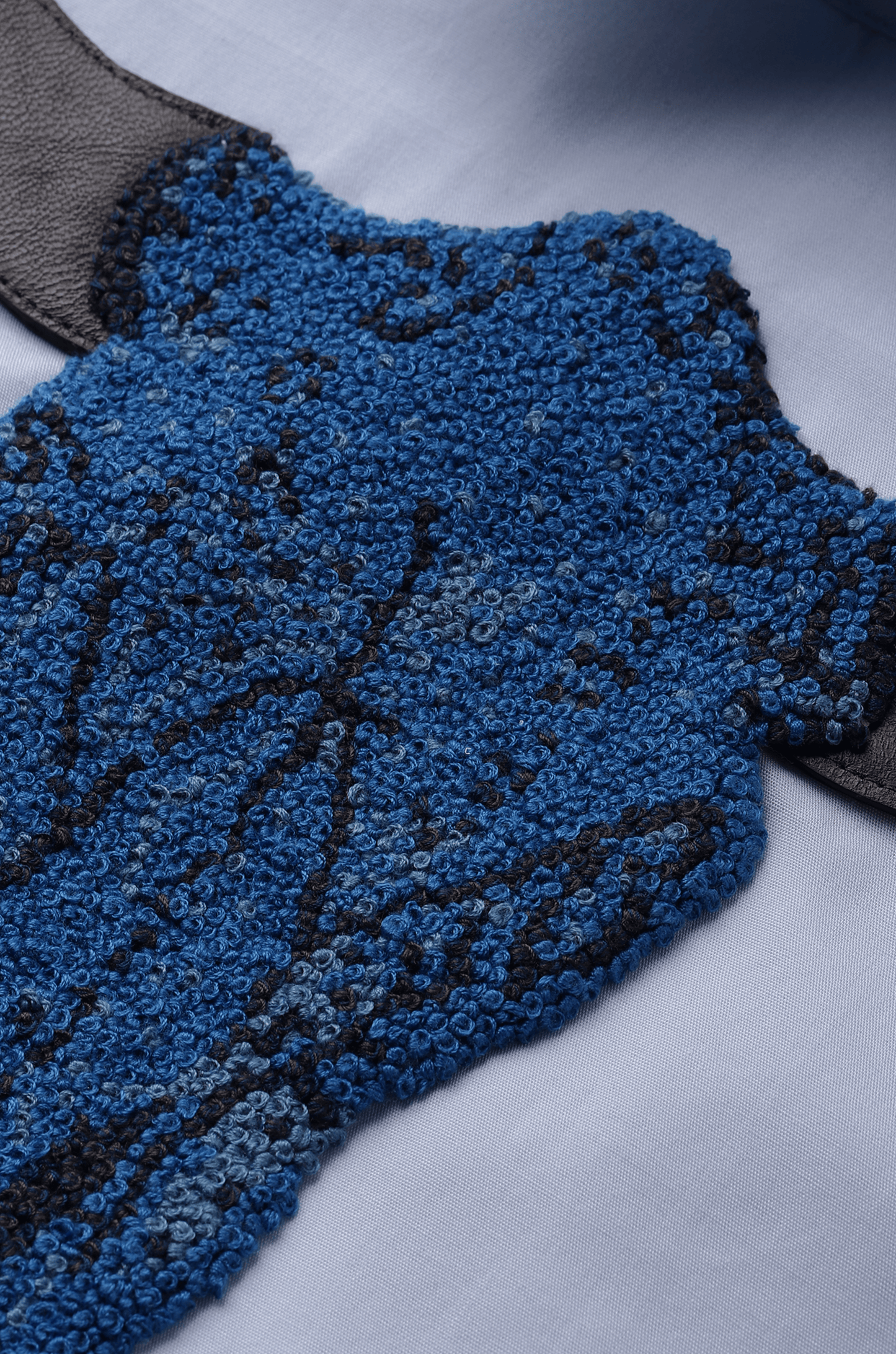 Handcrafted 'Skull' Shirt (Powder Blue)