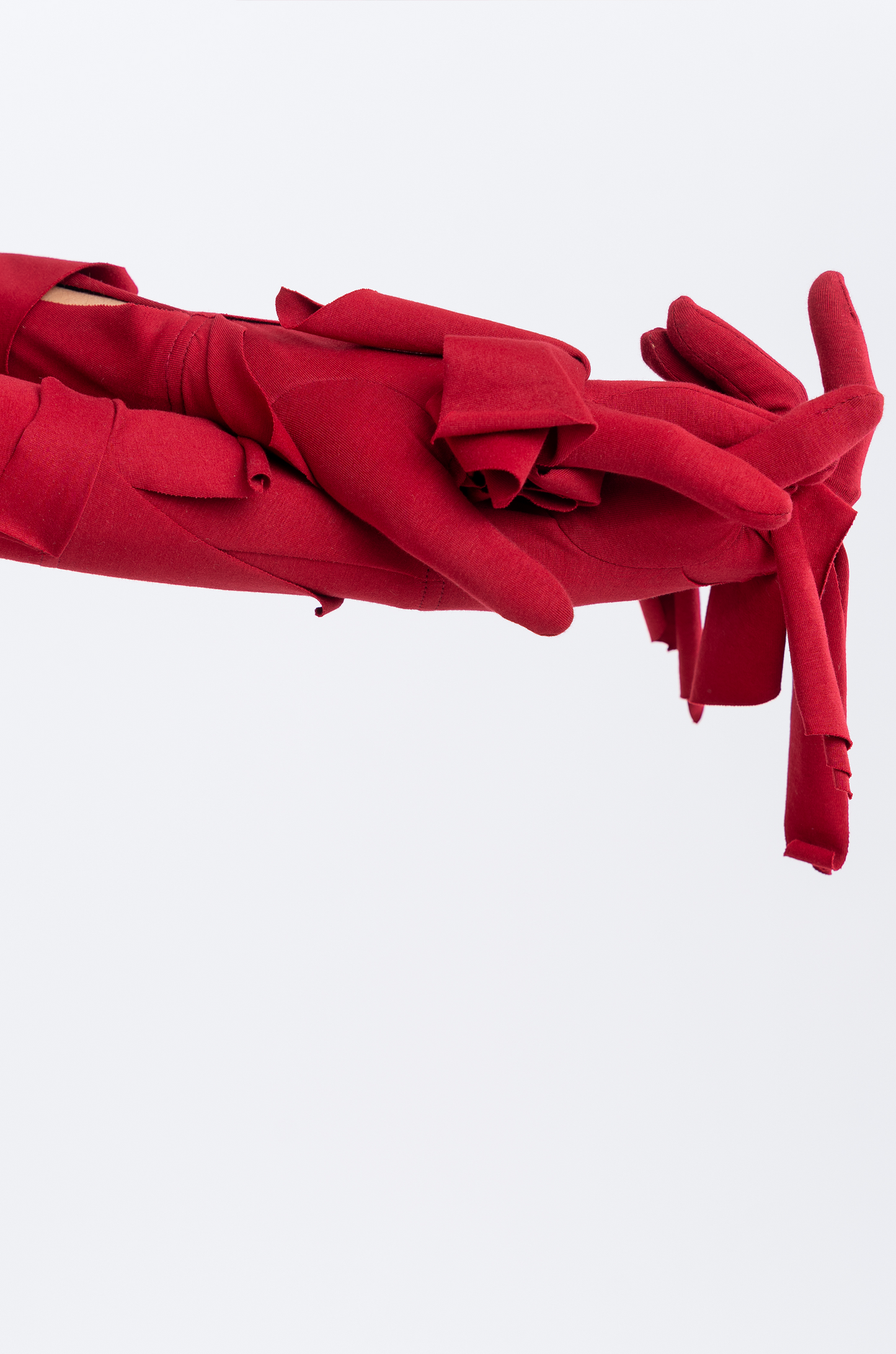 Handcrafted 1000 Panel Bodycon Dress (Maroon)