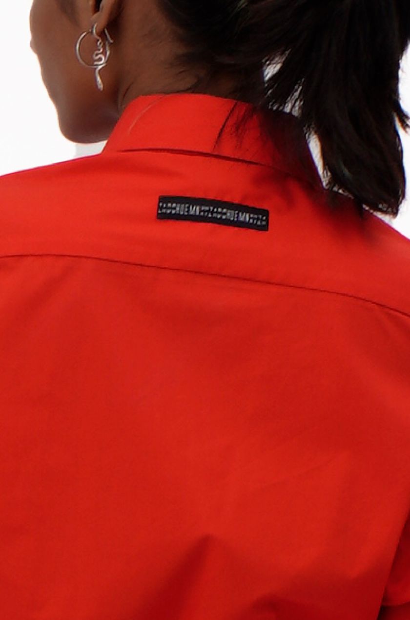 Drawstrings Dress (Red)