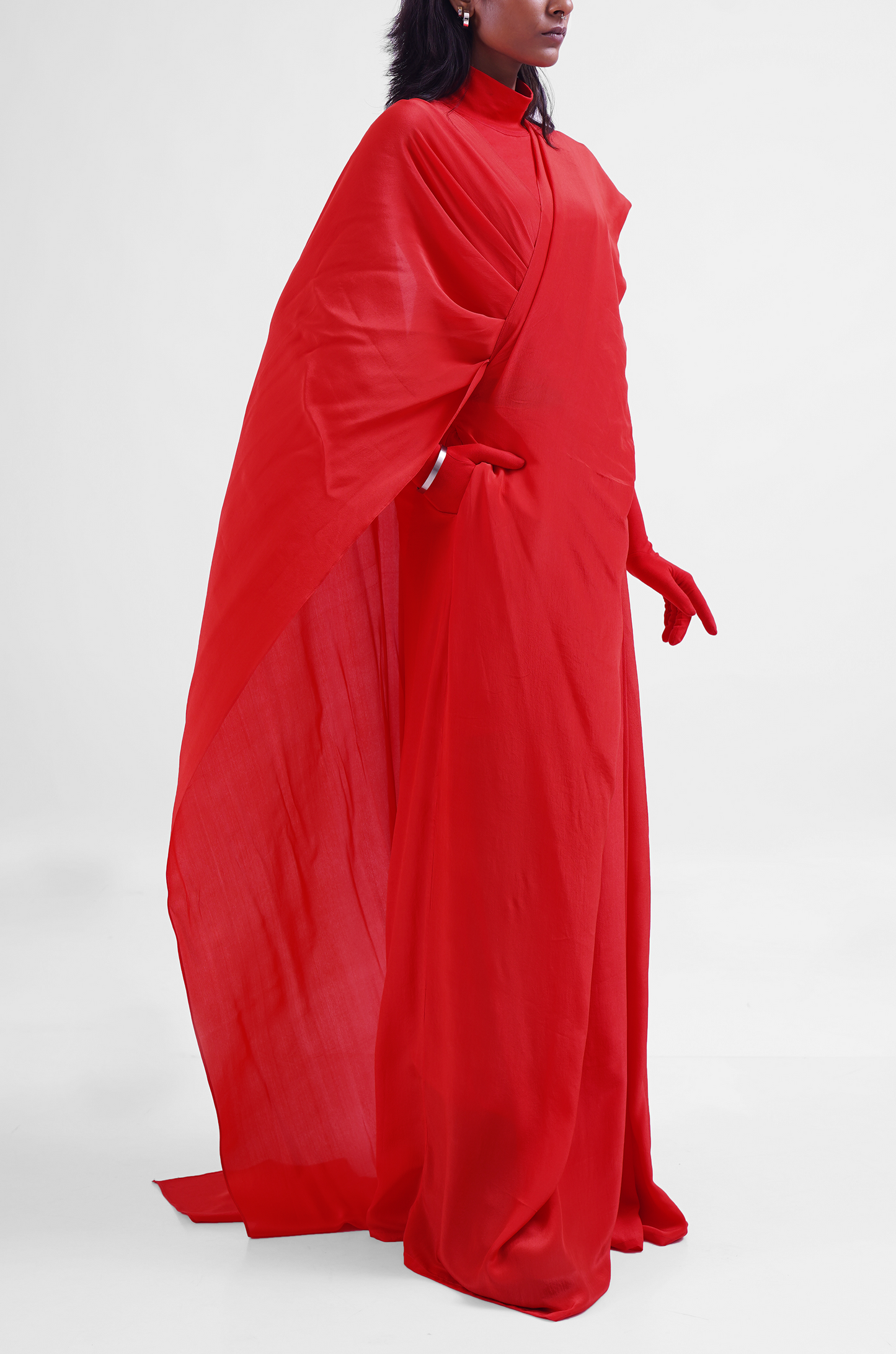 Hybrid Sari-Pants (Iconic Red)