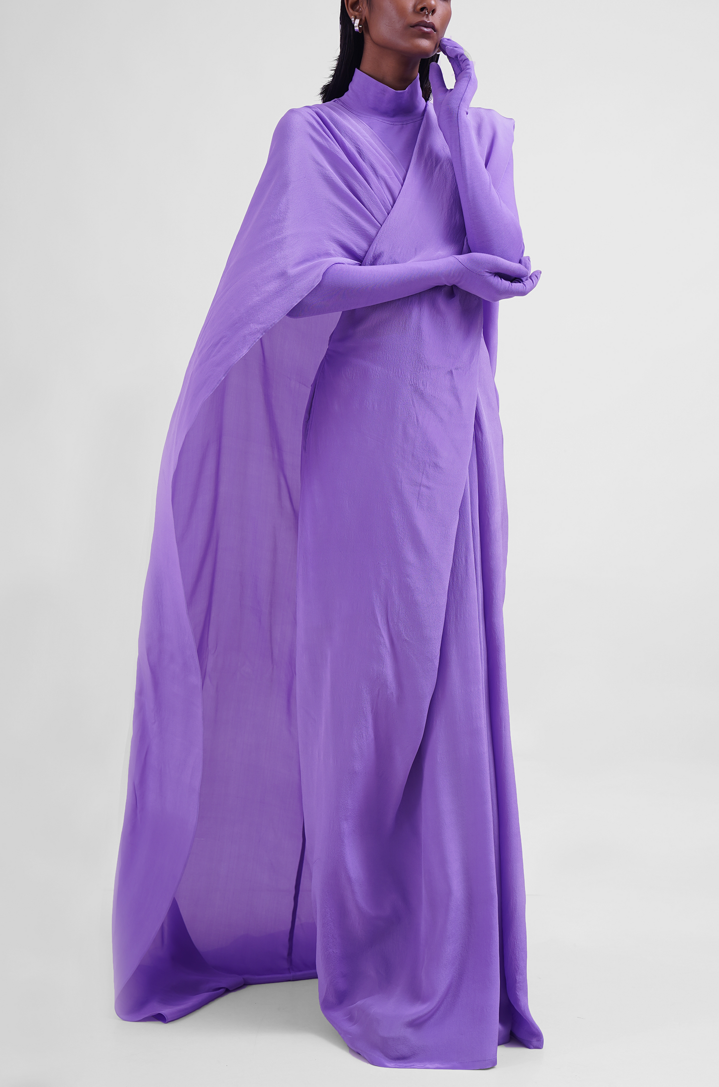 Hybrid Sari-Pants (Lilac)