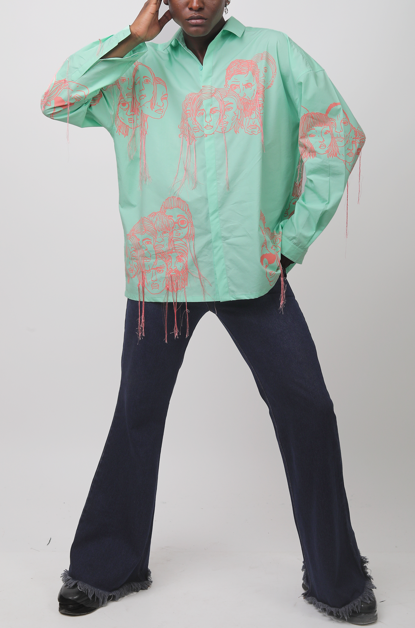 Handcrafted Diversity Stream Shirt (Mint)