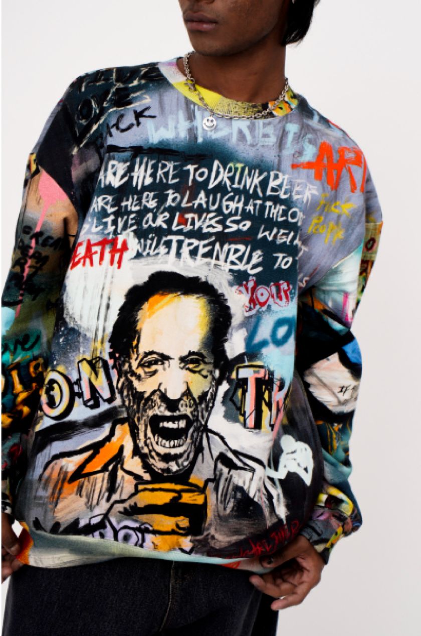 'Huemn City' Graffiti Sweatshirt