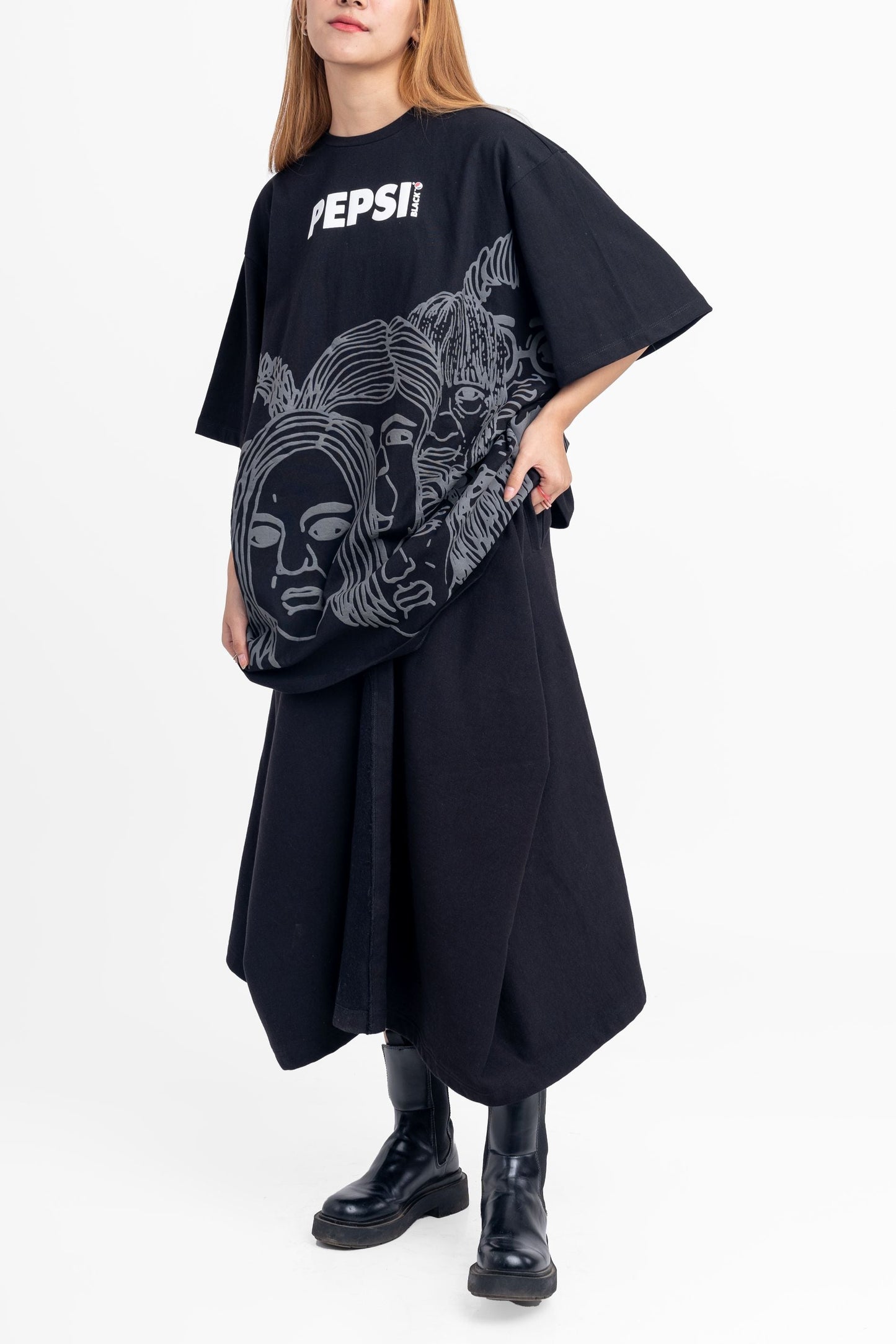 Pepsi X Huemn Black Graphic T-Shirt