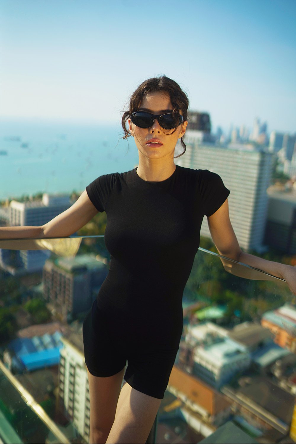 Black Bodycon Solid Romper