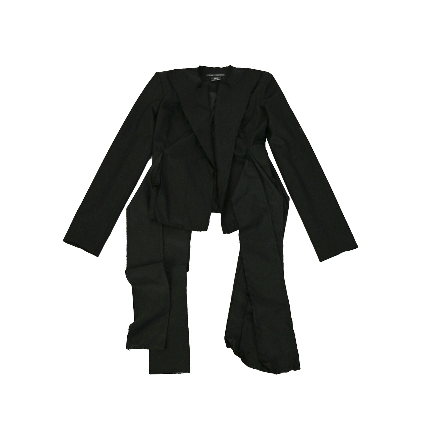 Cropped deconstructed blazer