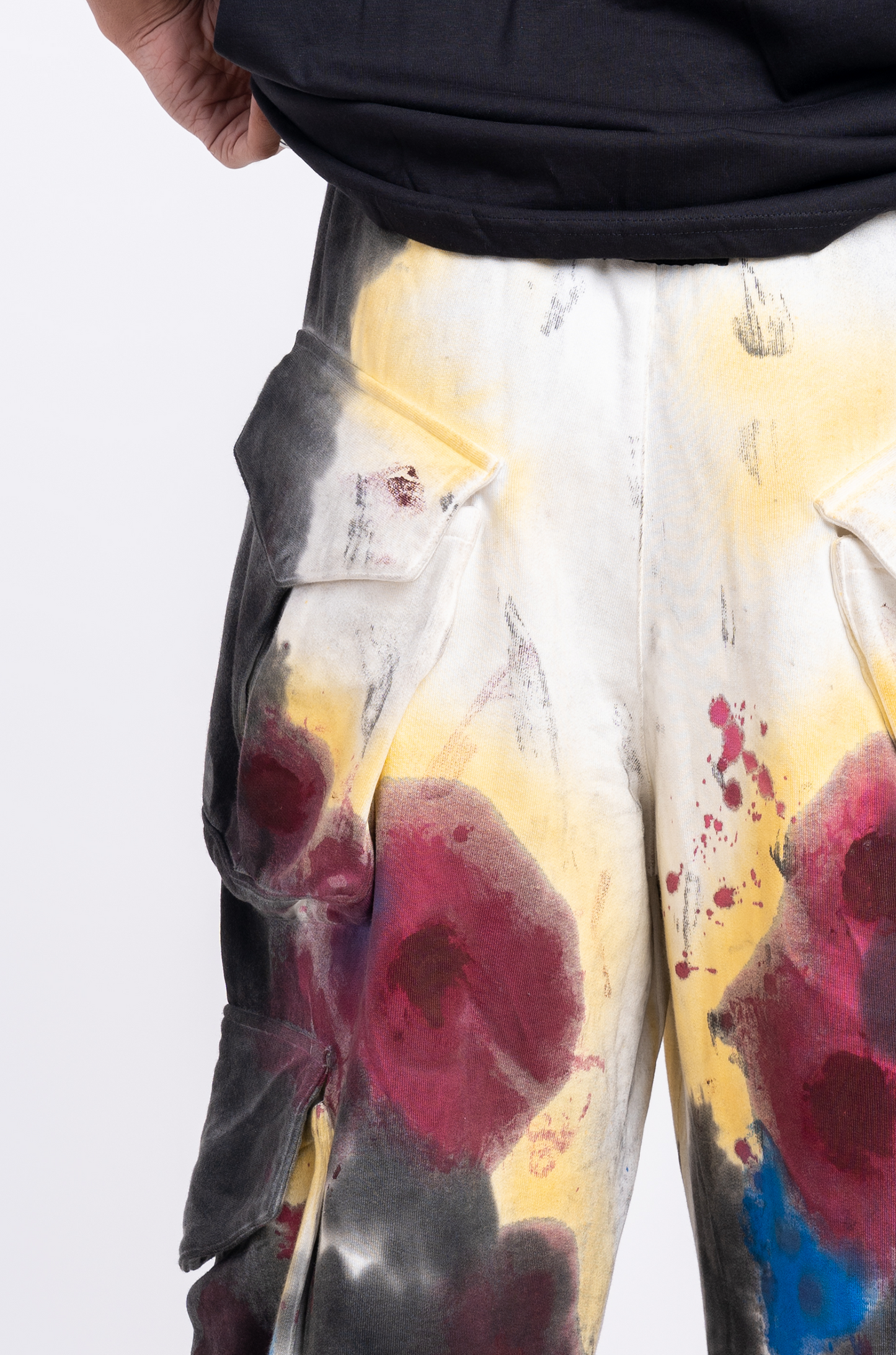 Huemn Blood Flap Pocket Sweatpant (White)