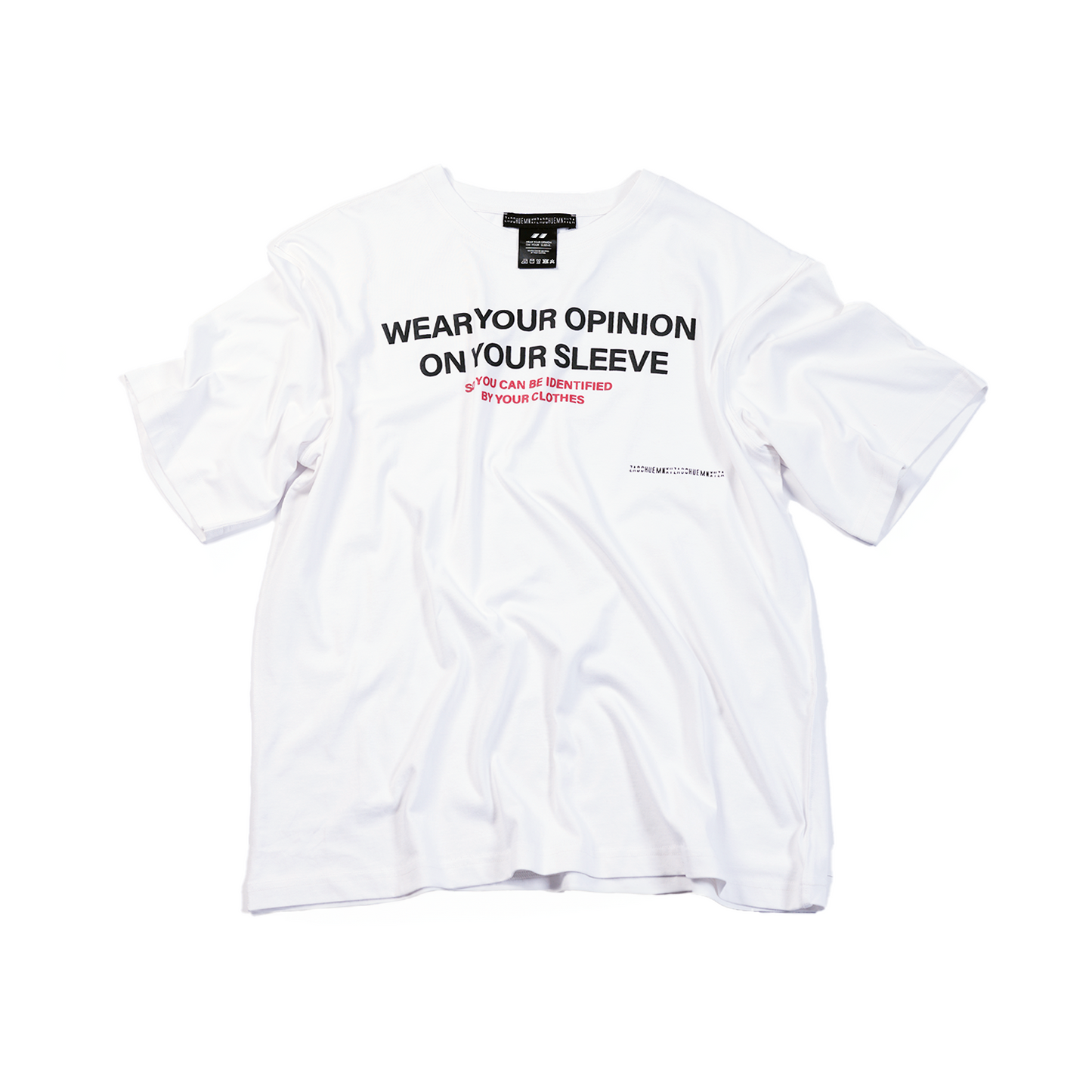 'Wear your opinion' T-shirt (White)