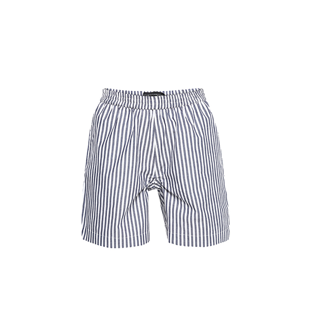 Huemn Gorilla Insignia Striped Shorts (Slate Grey)