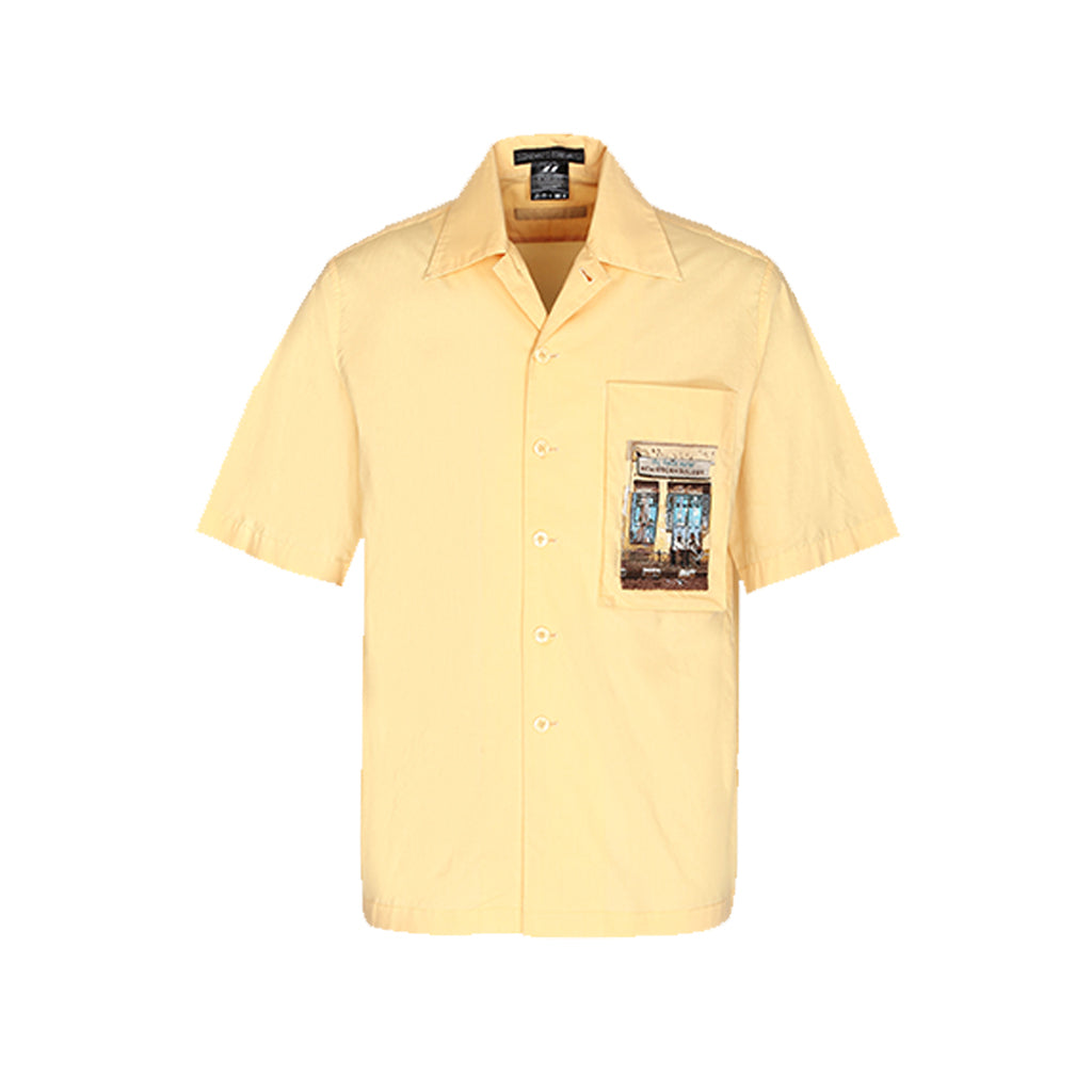 Handcrafted 'Salon Day' Safari Shirt (Lemon)