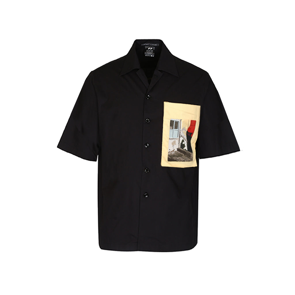 Handcrafted 'Shadow' Safari Shirt (Black)