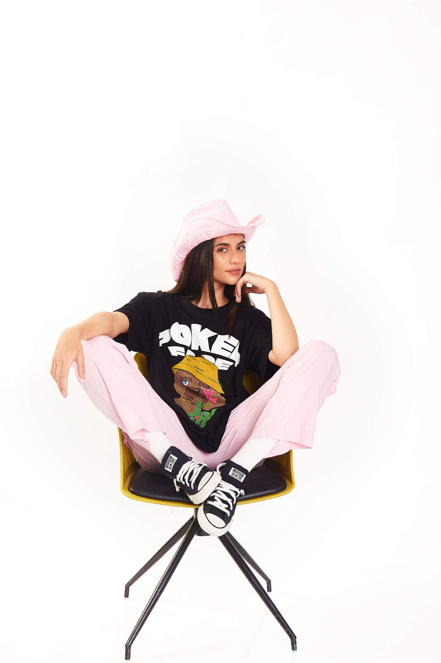 Poker Face Oversized T-Shirt