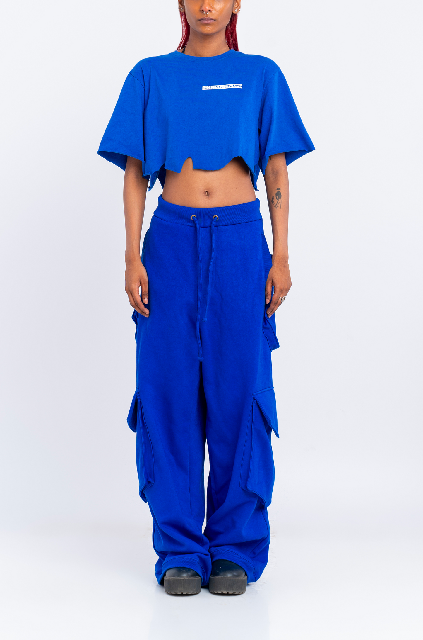 Huemn Flap Pocket Sweatpant (Blue)