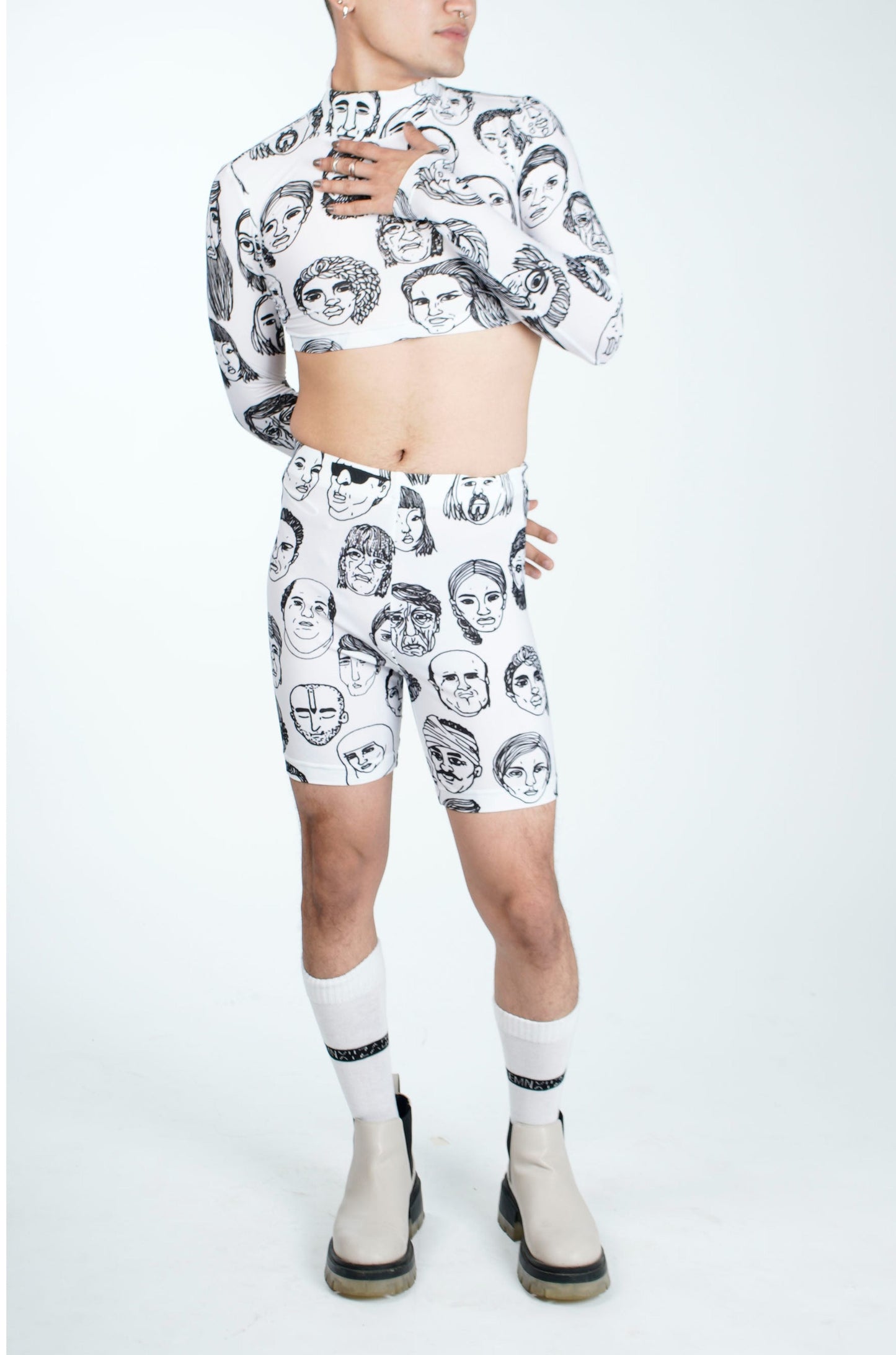 Second Skin Diversity Crop Top(White)