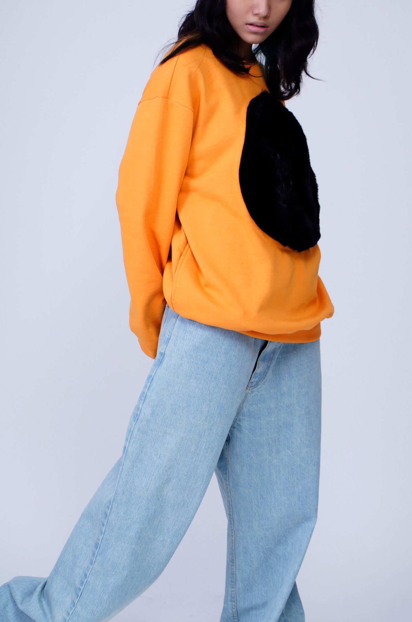 Huemn Classic Handmade Gorilla Sweatshirt (Tangerine)