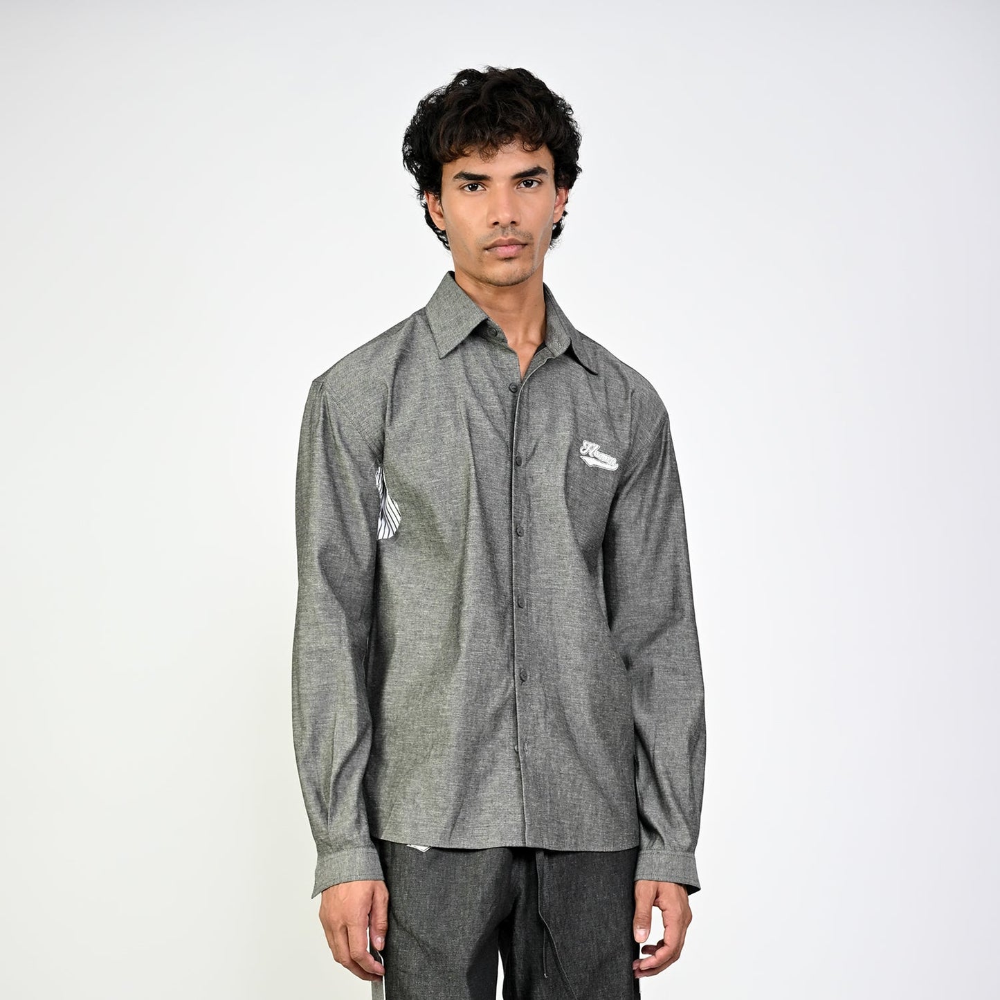 Classic denim shirt (Black)