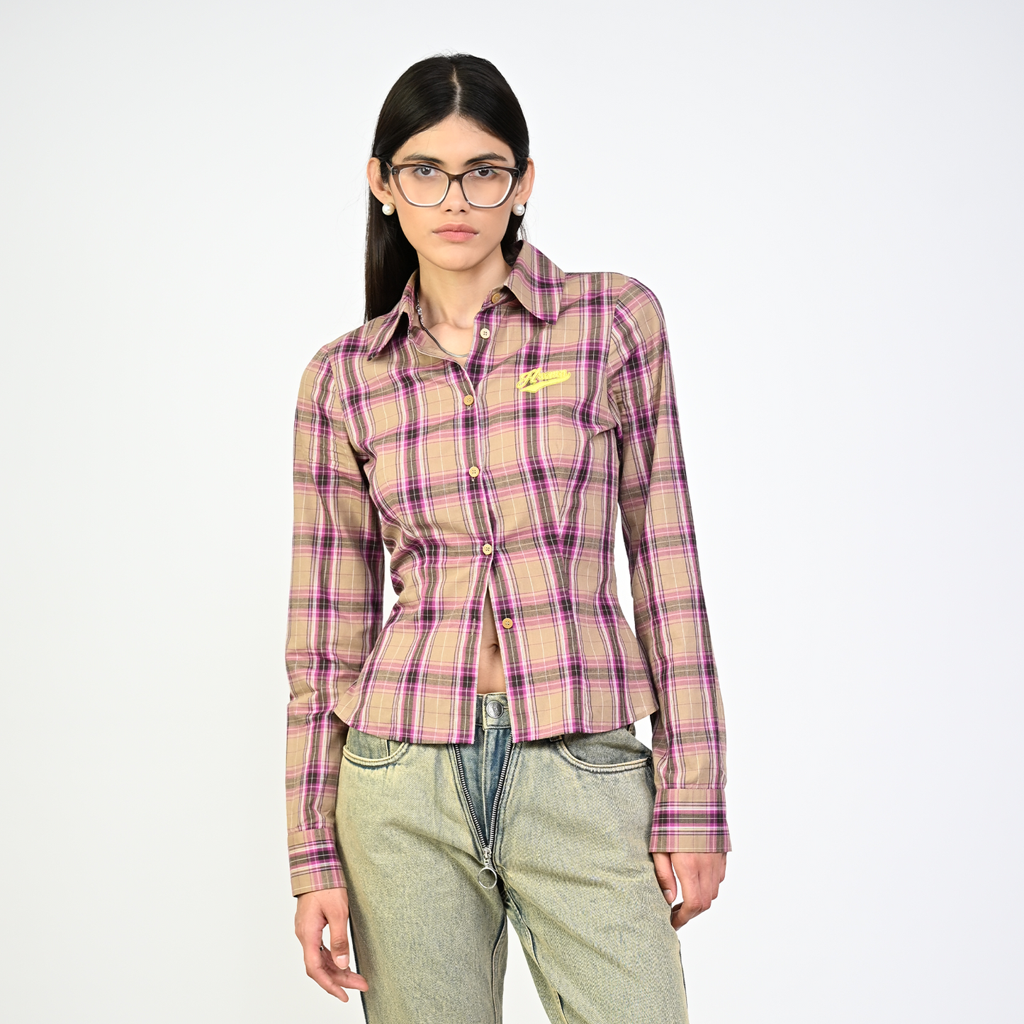 HUEMN Corset style shirt (Brown)