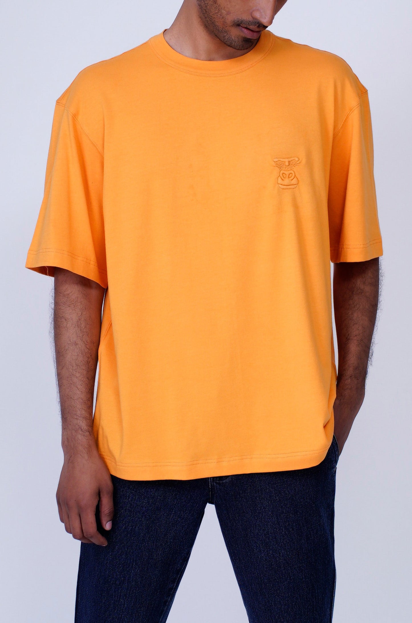 Huemn Evolution Gorilla Insignia T-Shirt (Tangerine)