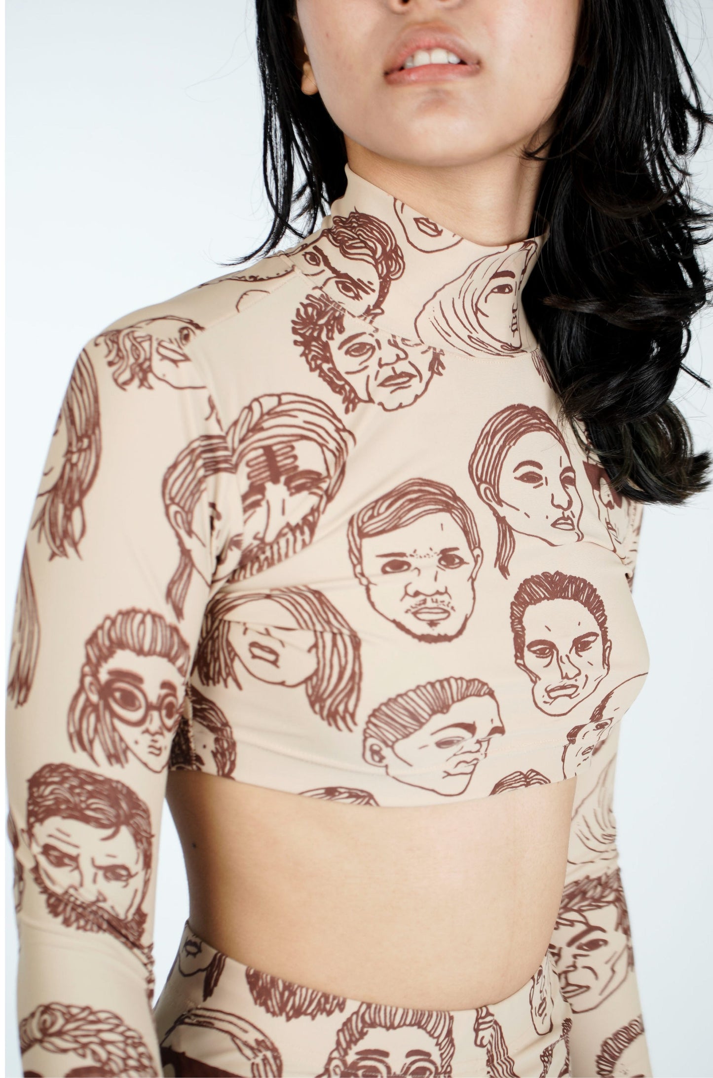 Second Skin Diversity Crop Top(Beige)
