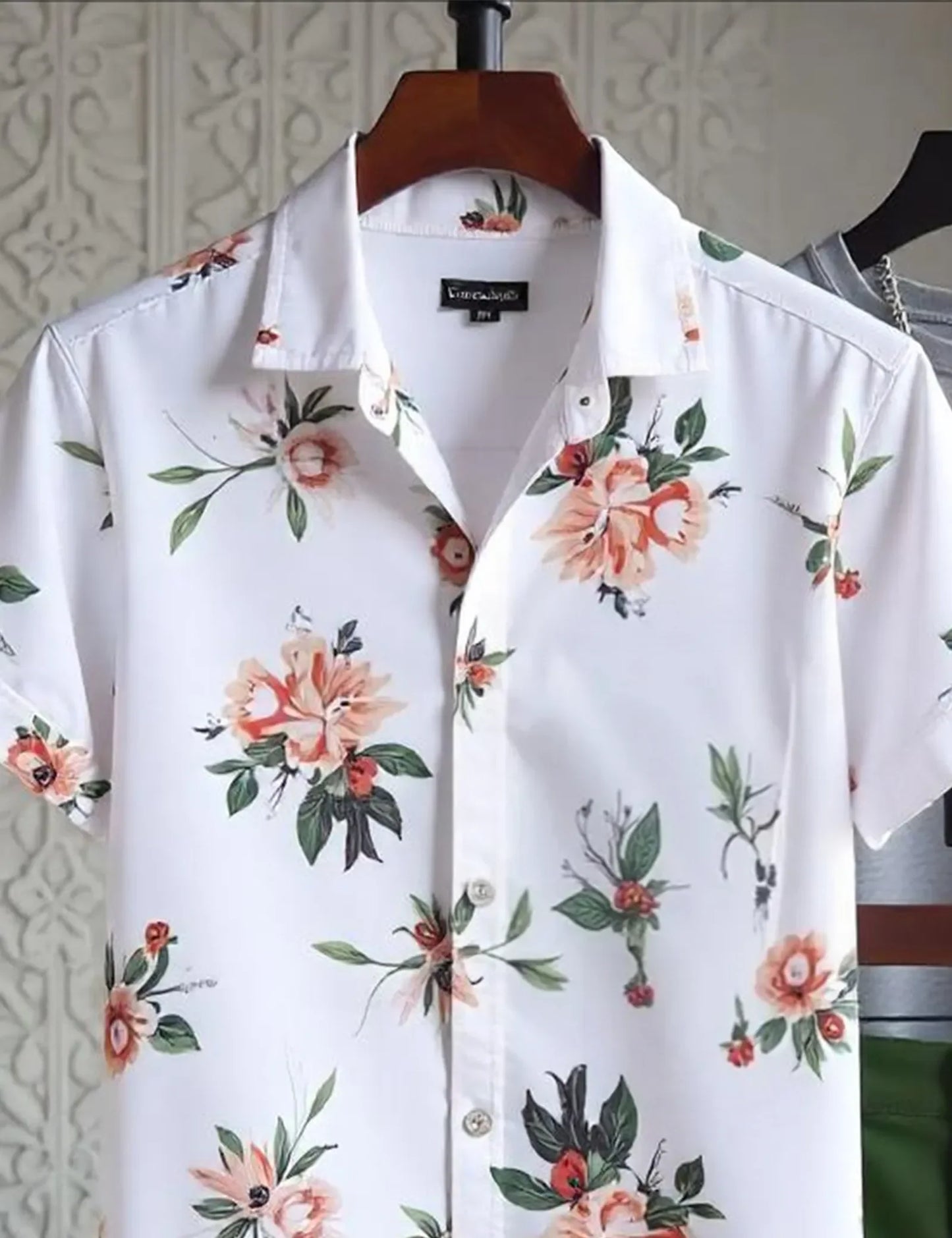 Men's Floral Print Shirt & Green Shorts Set – Casual Summer Vacation Outfit - Prime Fitz