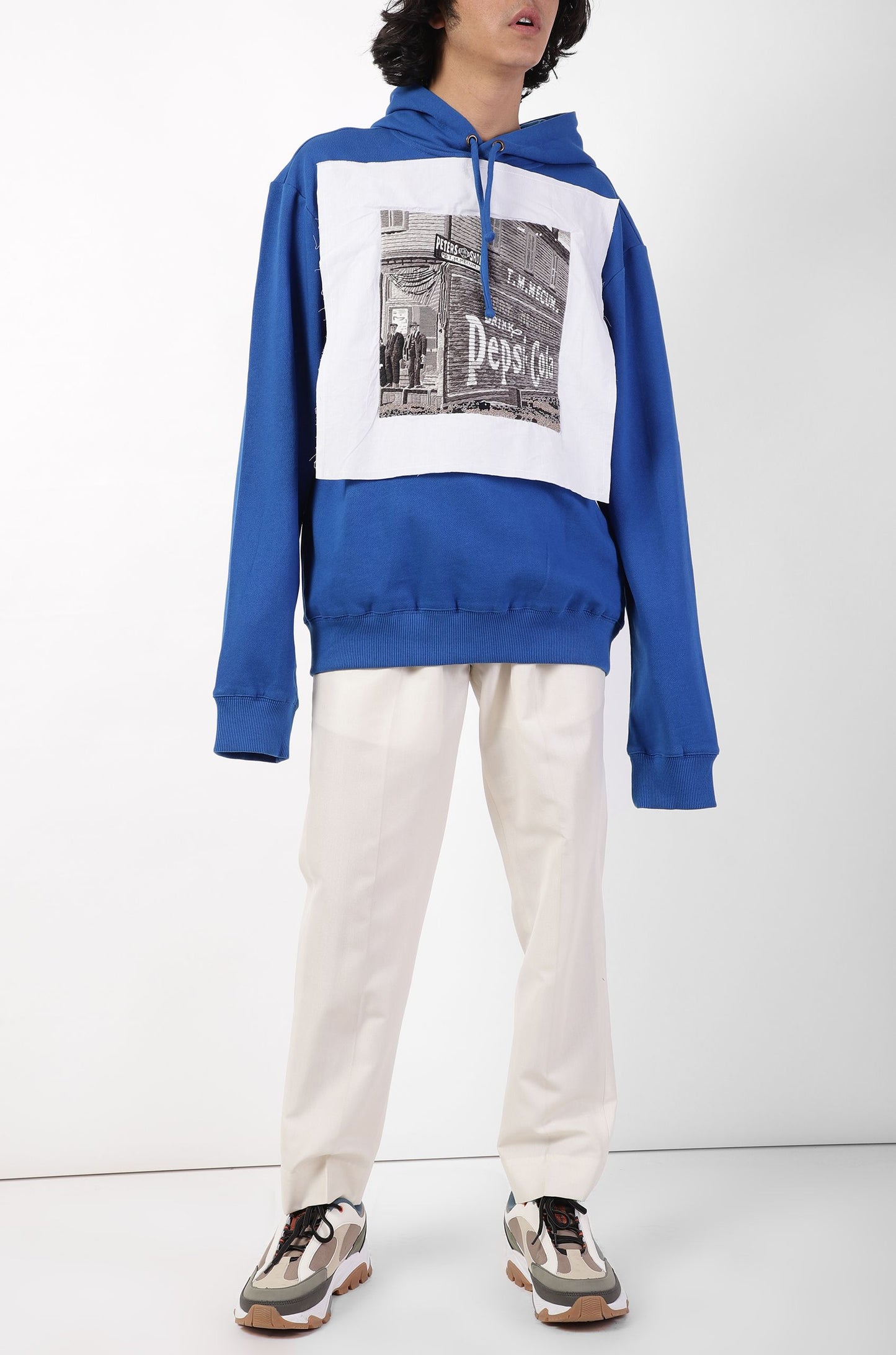 Handcrafted Vintage 'Pepsi' Hoodie