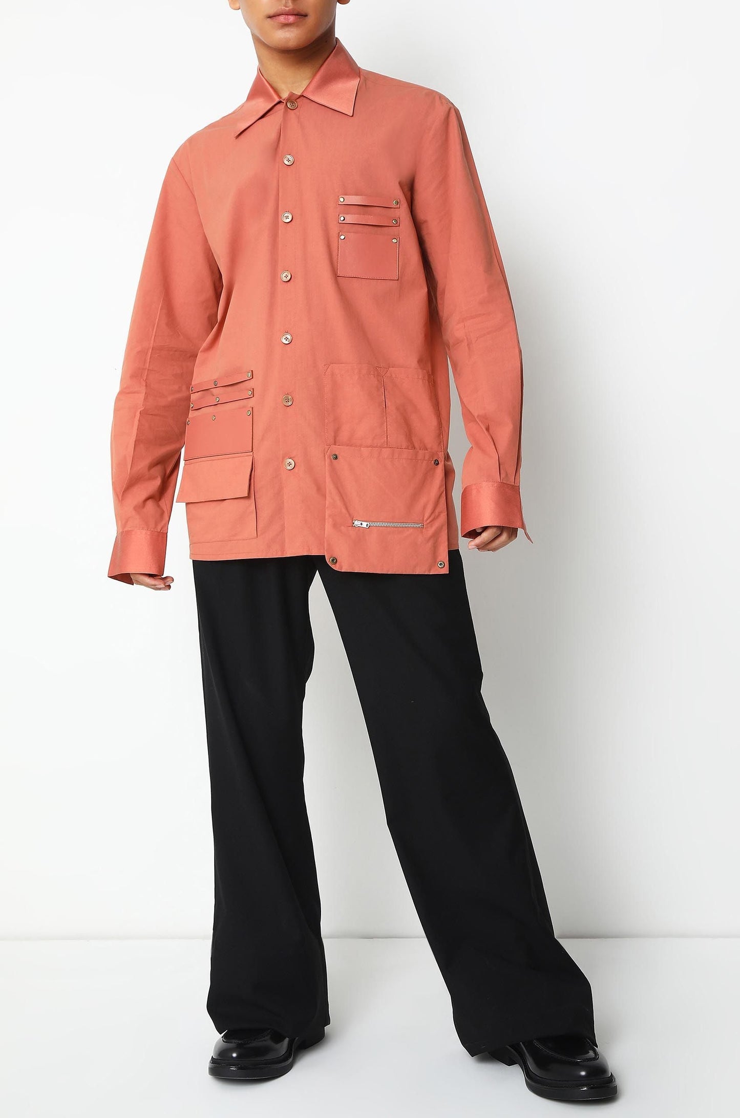 Huemn Barber Shirt (Rust)