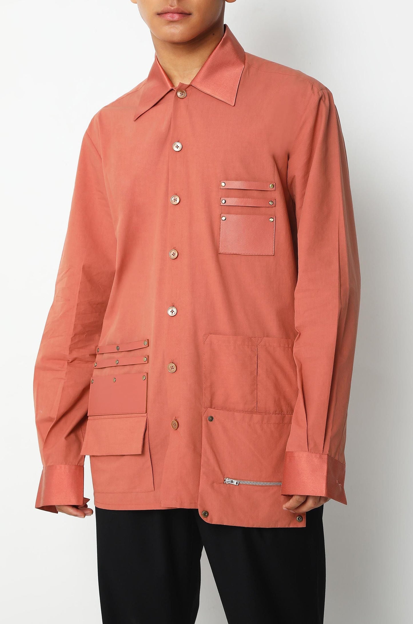 Huemn Barber Shirt (Rust)