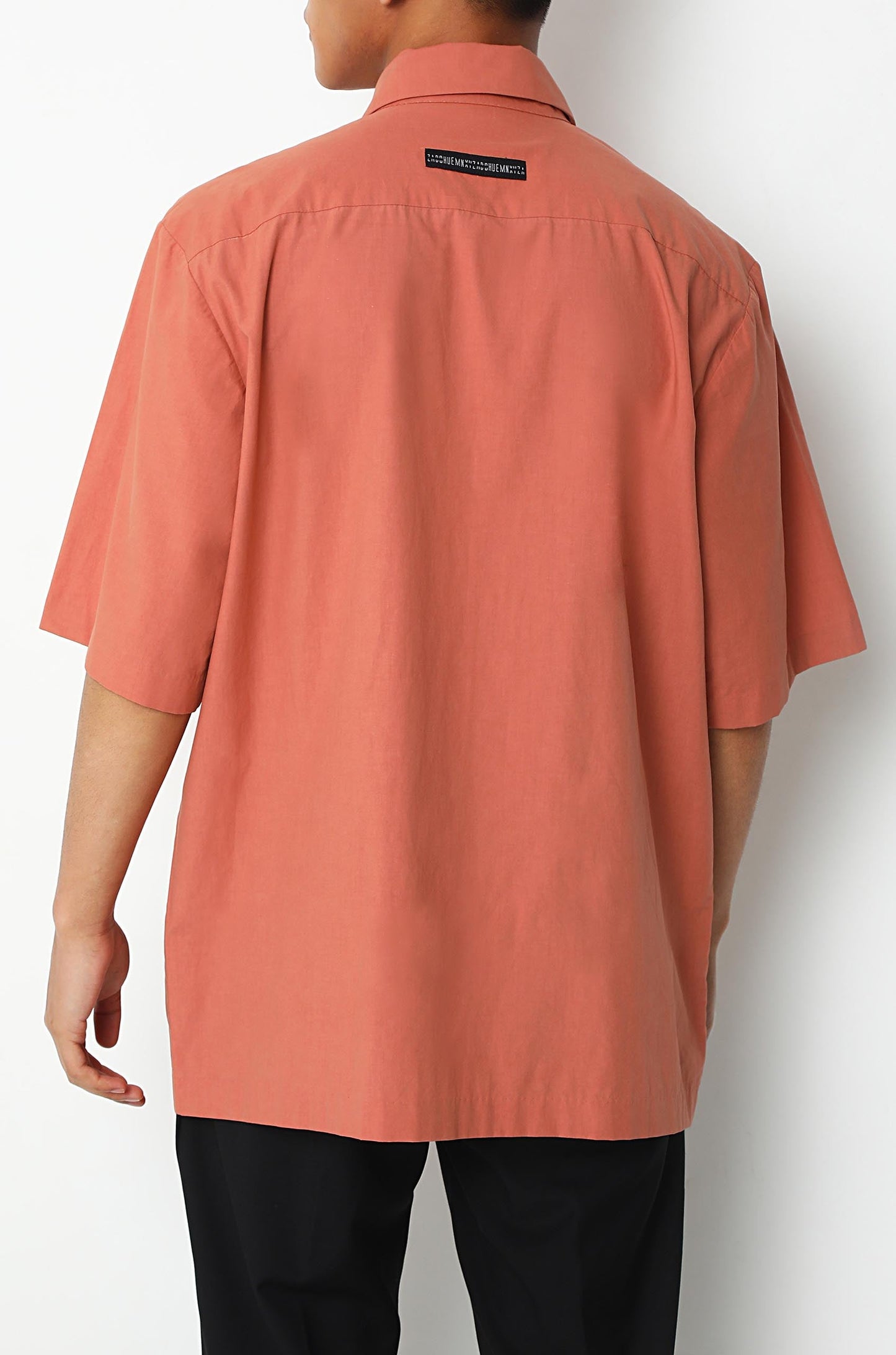 Handcrafted 'Missing Person' Safari Shirt (Salmon)