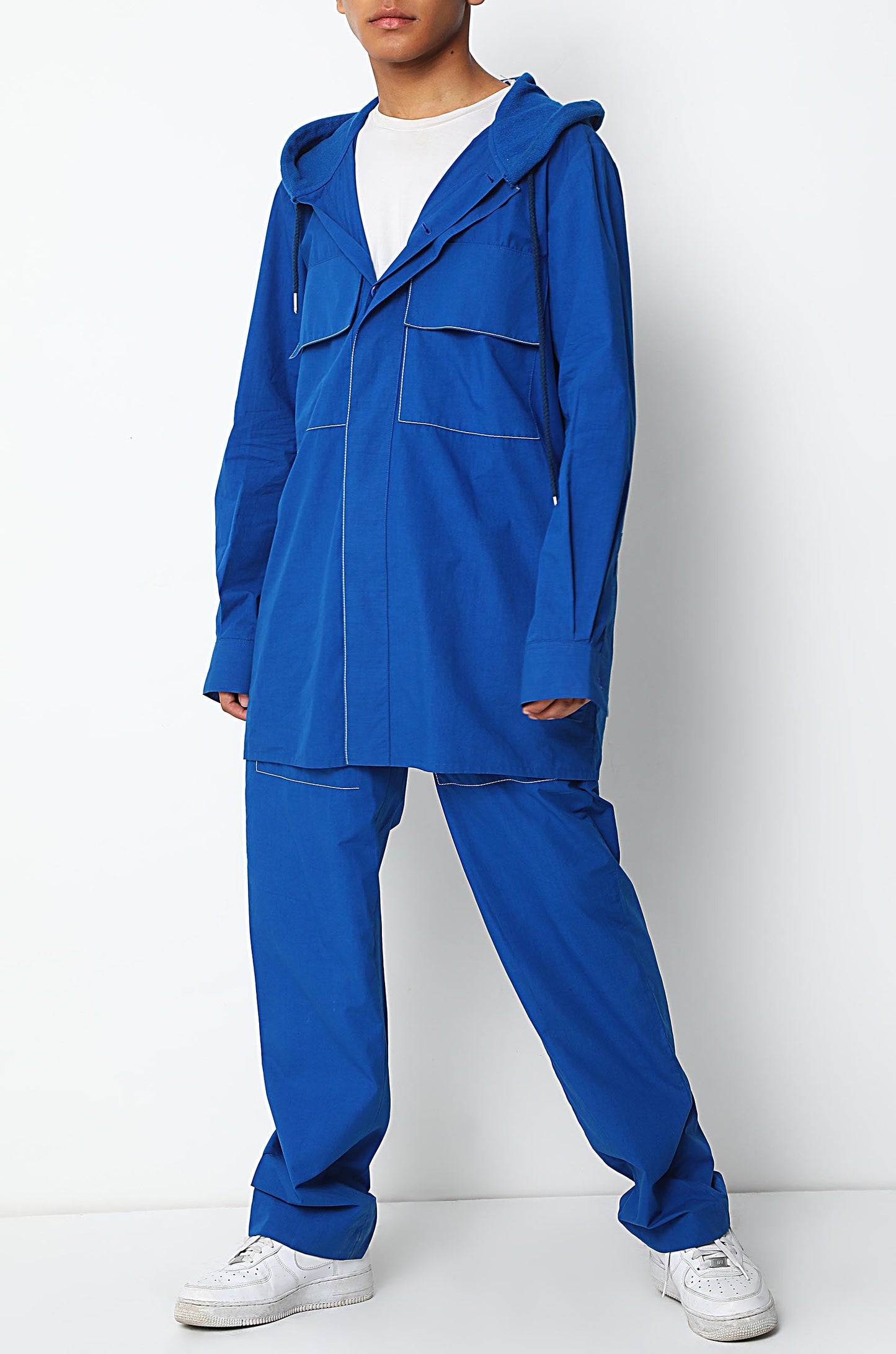 Cobalt Blue Hoodie-Shirt