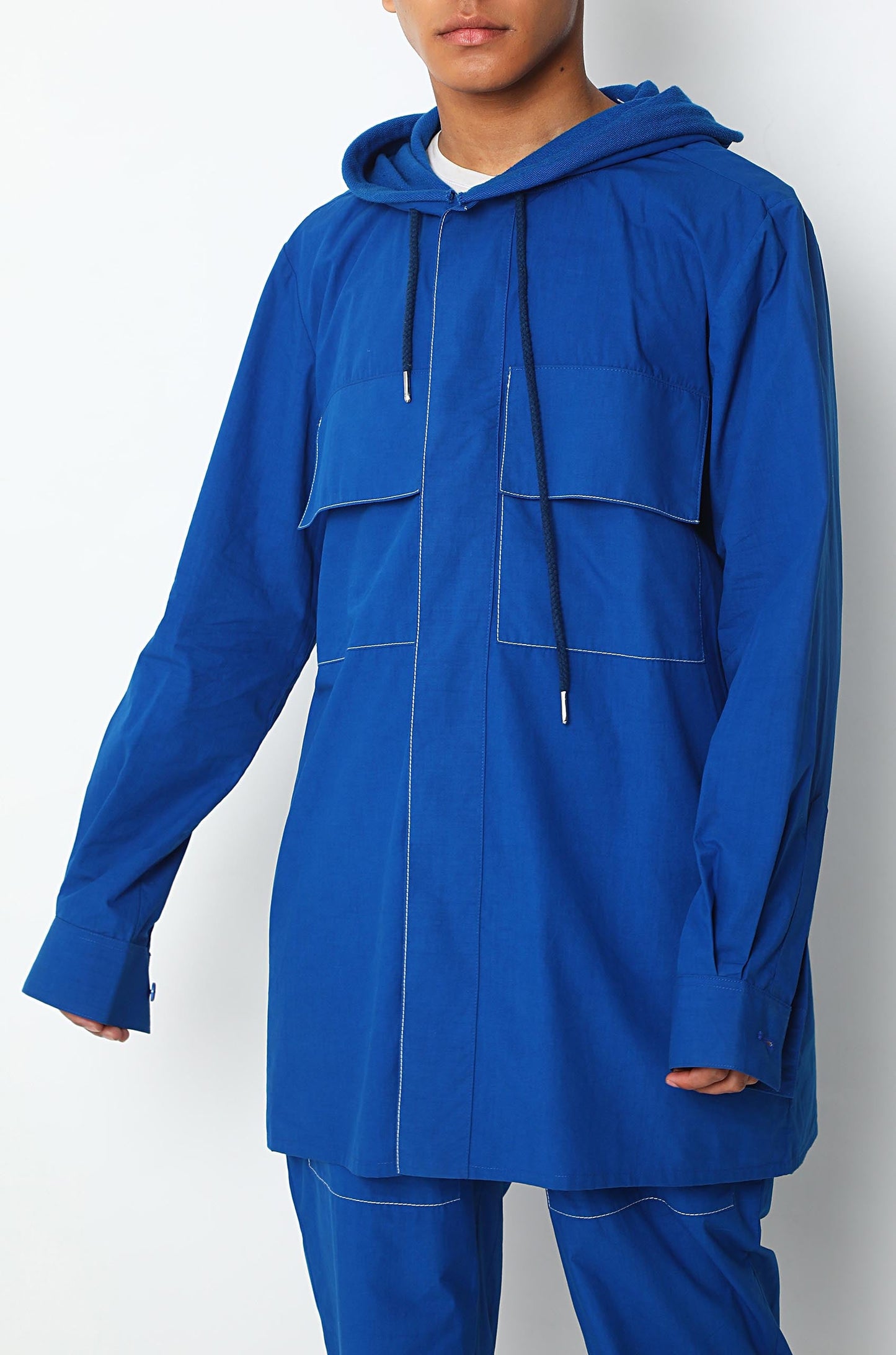 Cobalt Blue Hoodie-Shirt