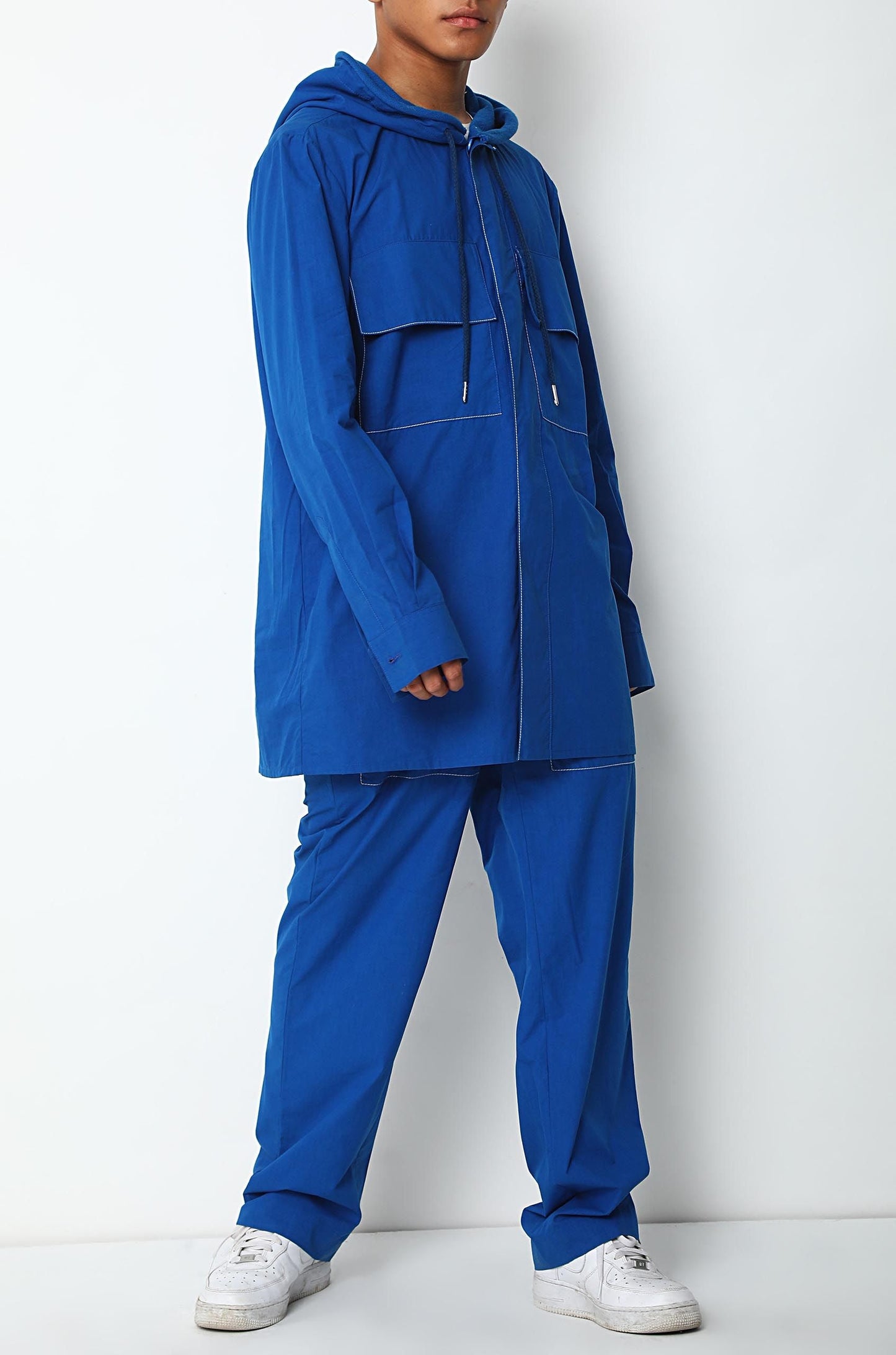 Cobalt Blue Hoodie-Shirt