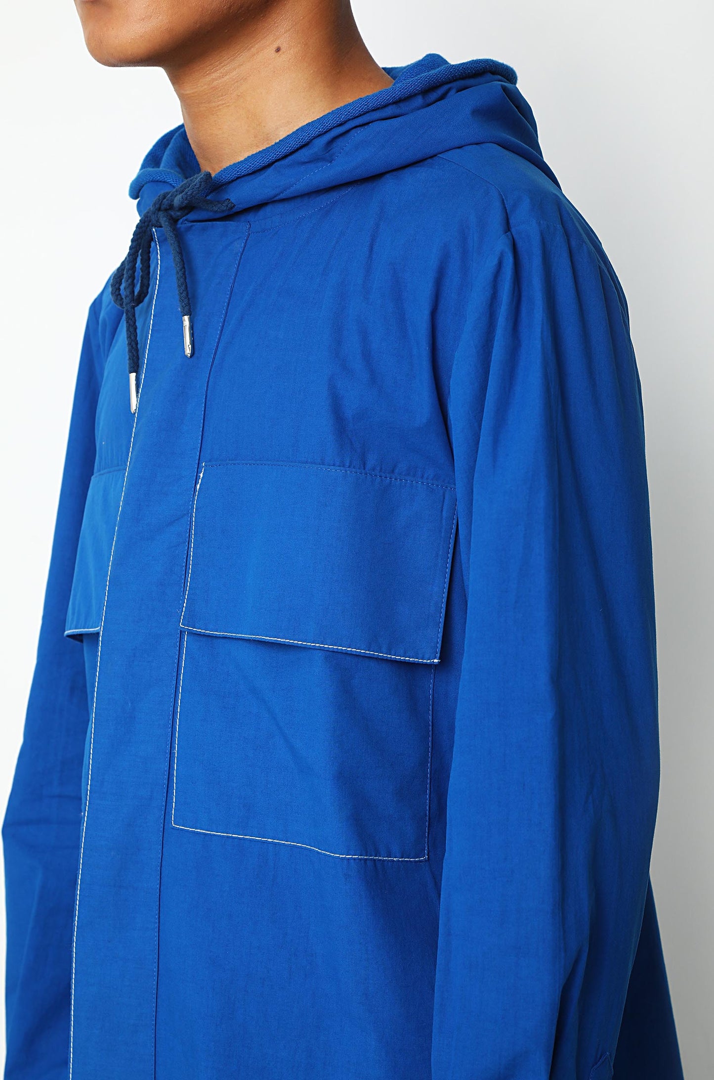 Cobalt Blue Hoodie-Shirt